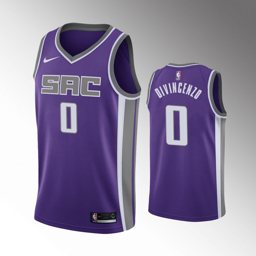 #0 Donte DiVincenzo Kings Purple Icon Edition 2022 Trade Jersey