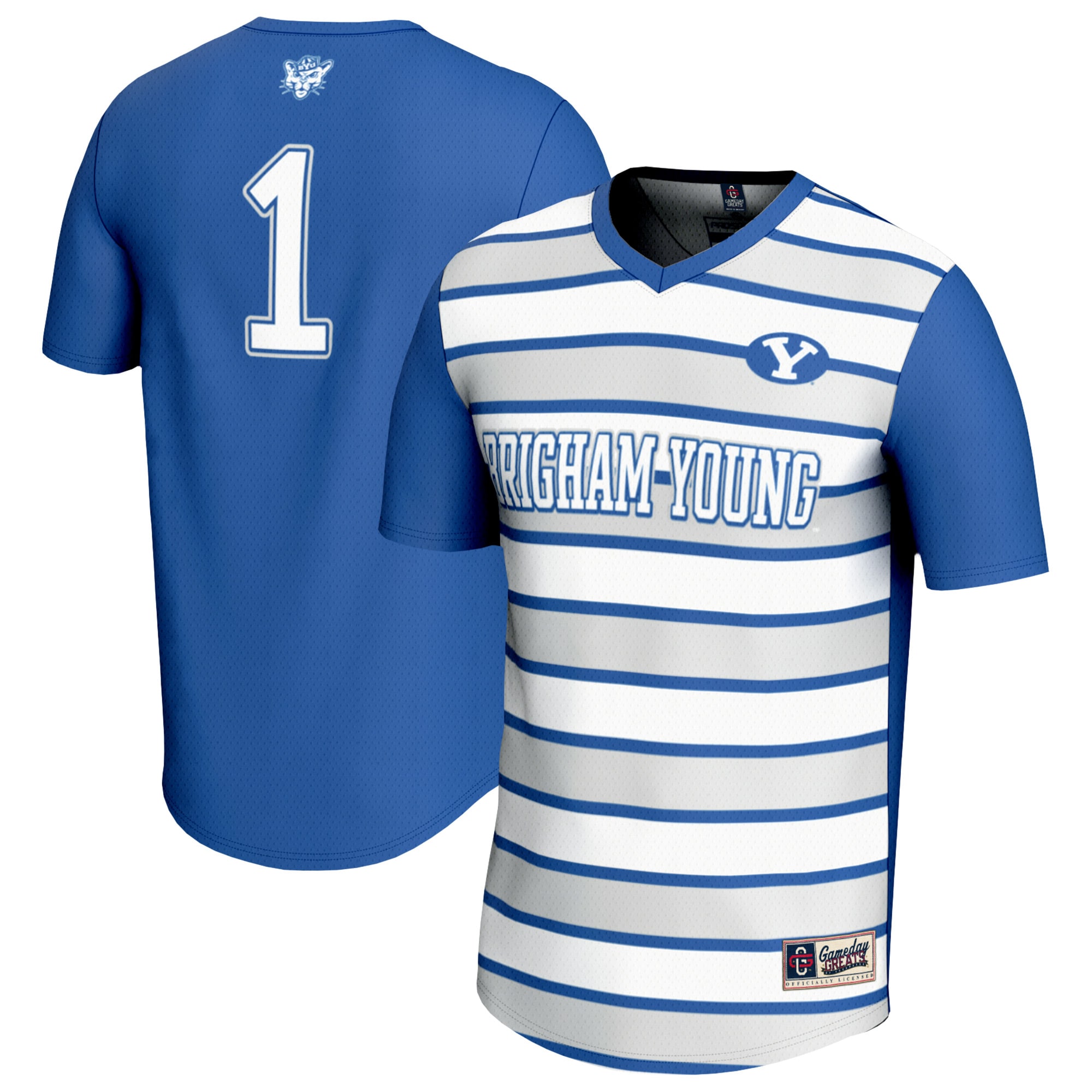 #1 BYU Cougars GameDay Greats Unisex Lightweight Soccer Fashion Jersey - Royal