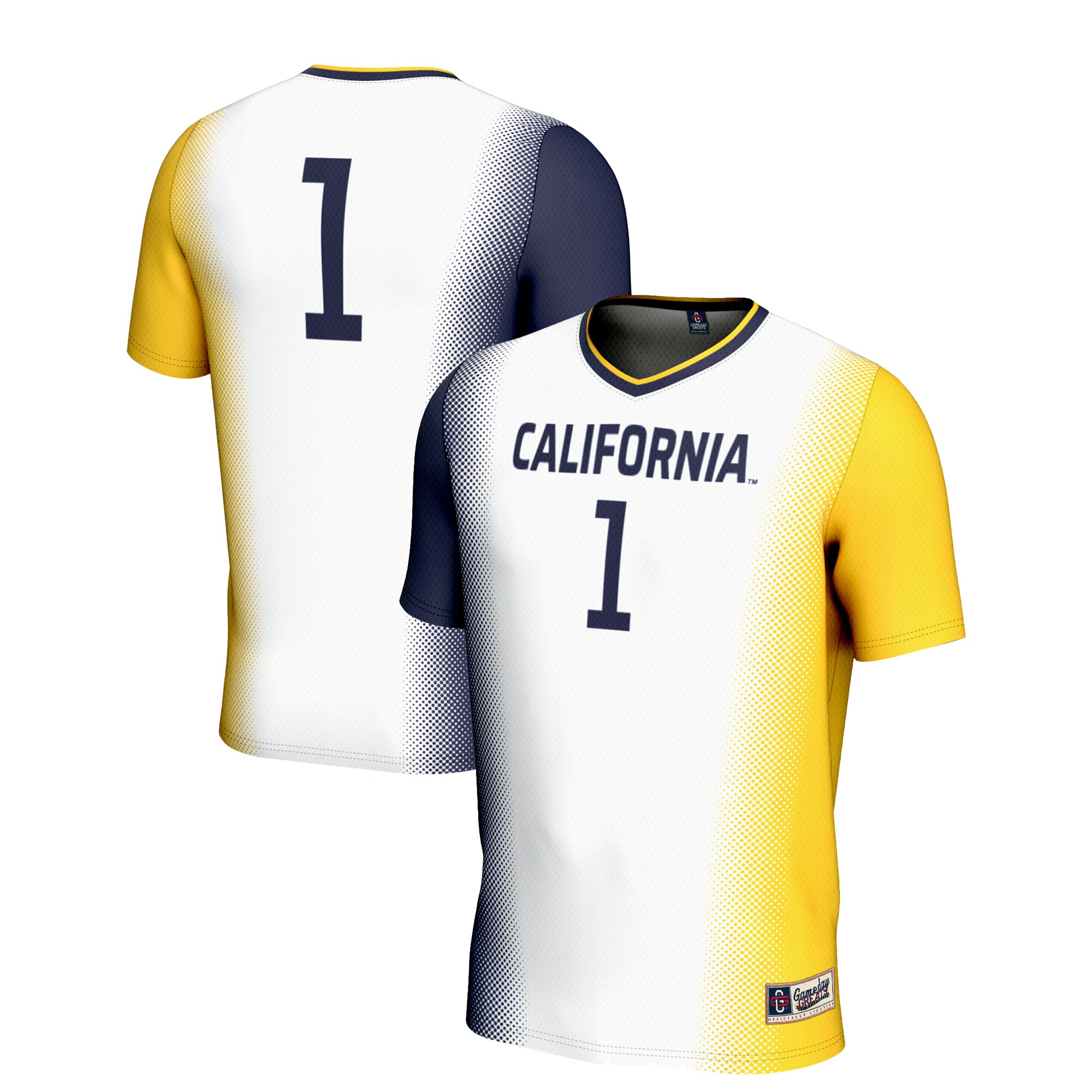 #1 Cal Bears GameDay Greats Unisex Lightweight Women's Soccer Jersey - White
