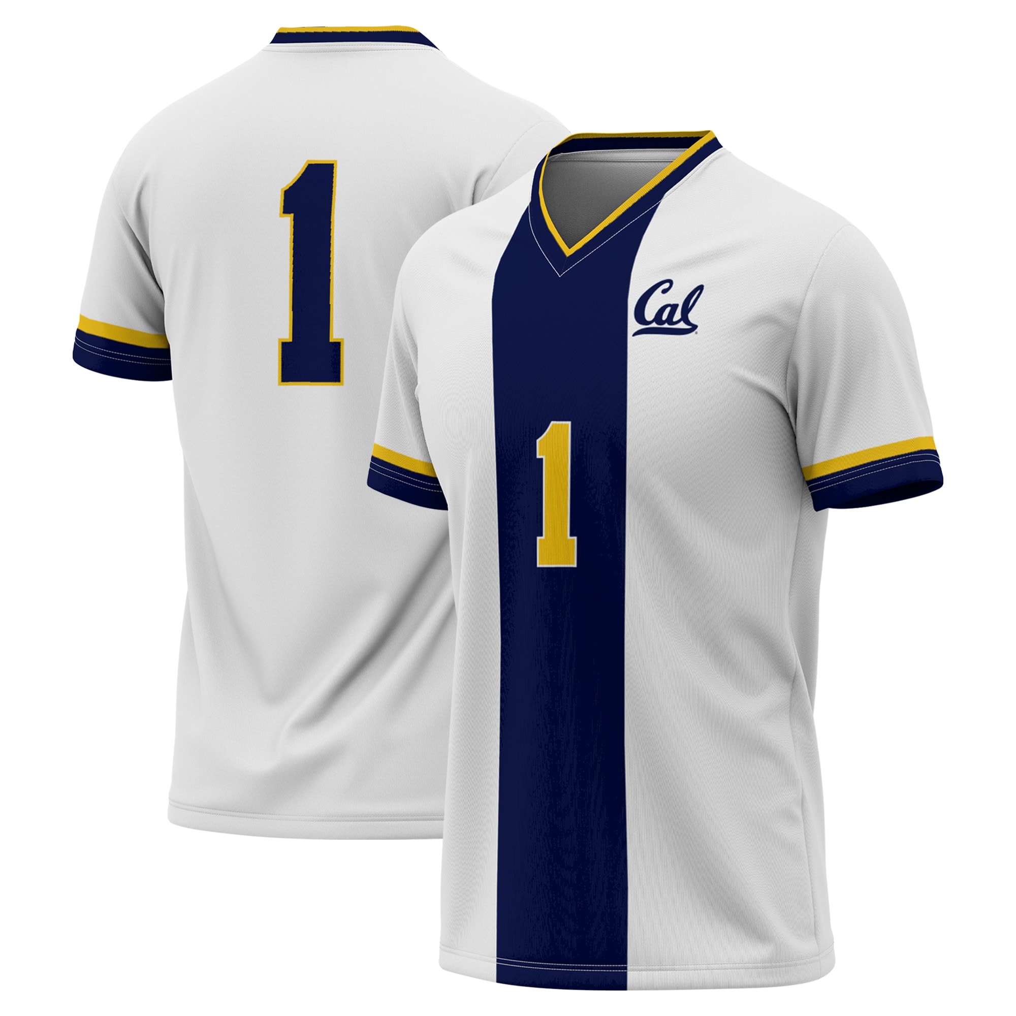 #1 Cal Bears GameDay Greats Youth Lightweight Soccer Fashion Jersey - White