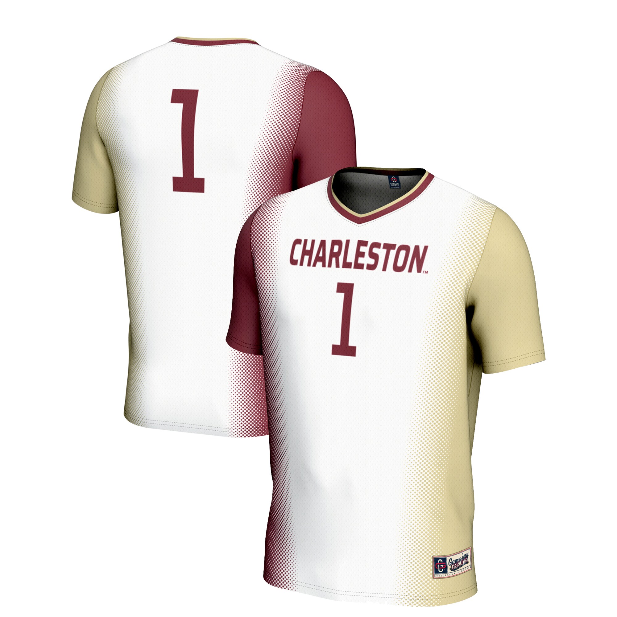 #1 Charleston Cougars GameDay Greats Unisex Lightweight Soccer Jersey - White