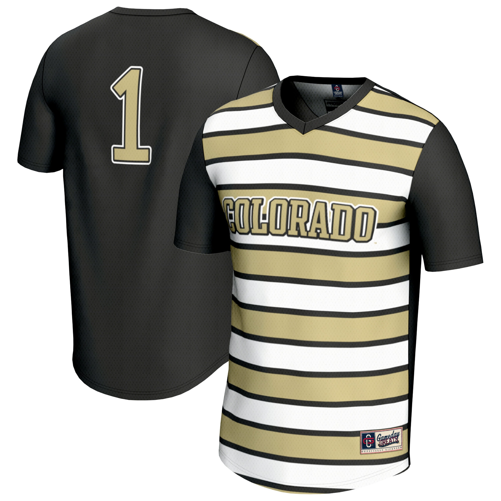 #1 Colorado Buffaloes GameDay Greats Youth Lightweight Soccer Fashion Jersey - Black
