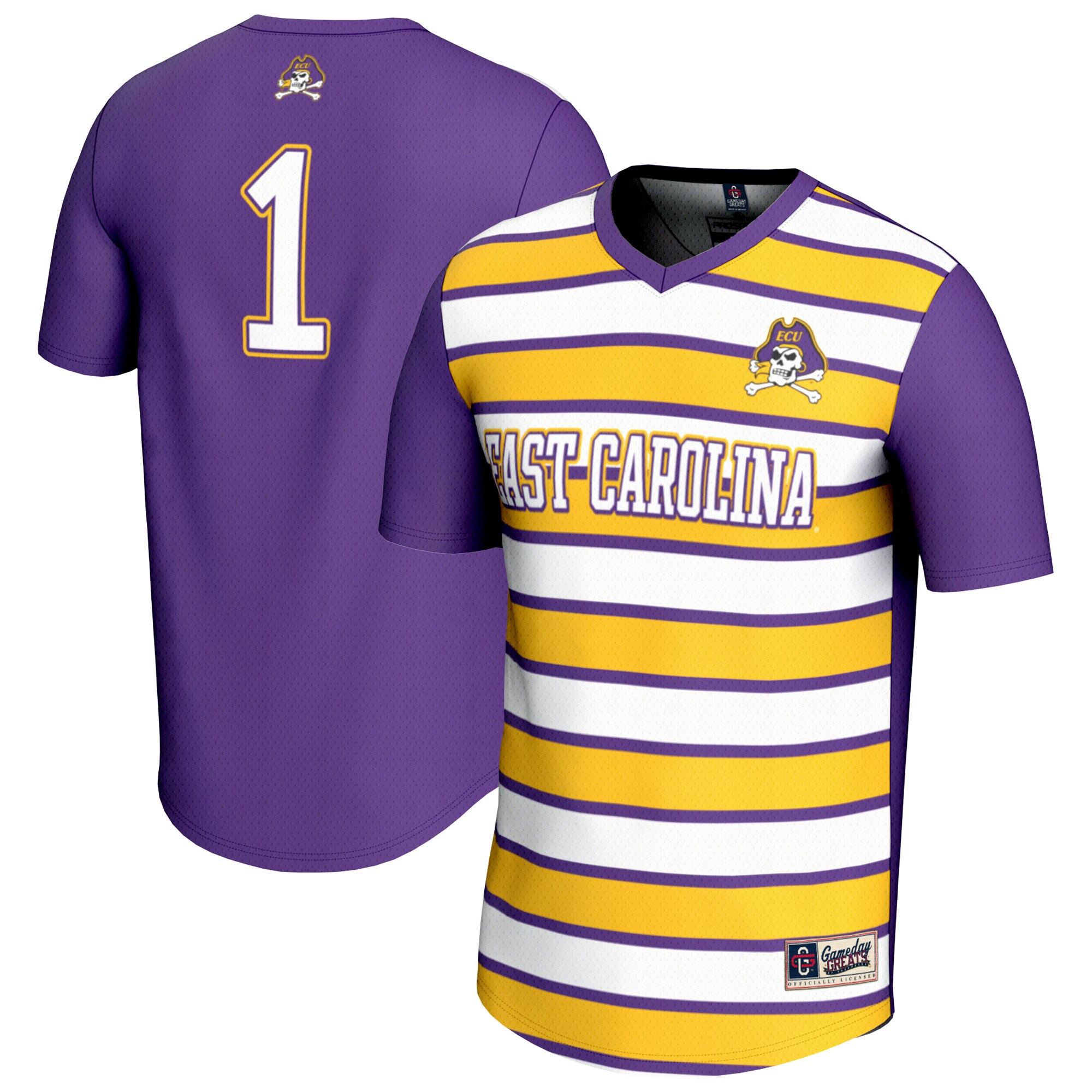 #1 ECU Pirates GameDay Greats Youth Lightweight Soccer Fashion Jersey - Purple