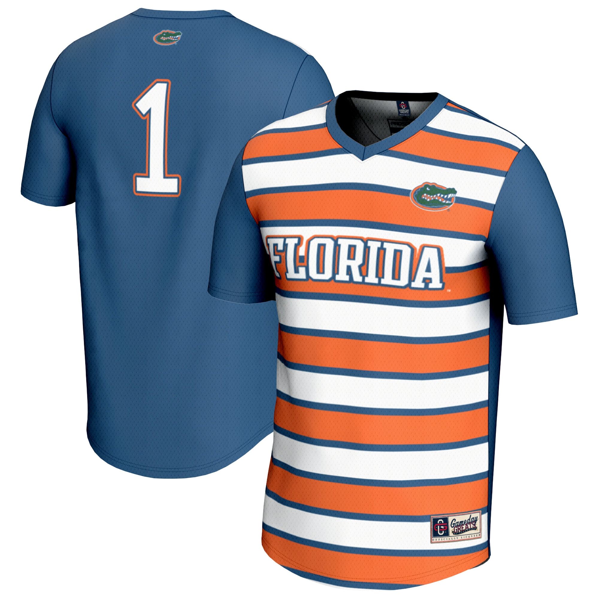 #1 Florida Gators GameDay Greats Unisex Lightweight Soccer Fashion Jersey - Royal