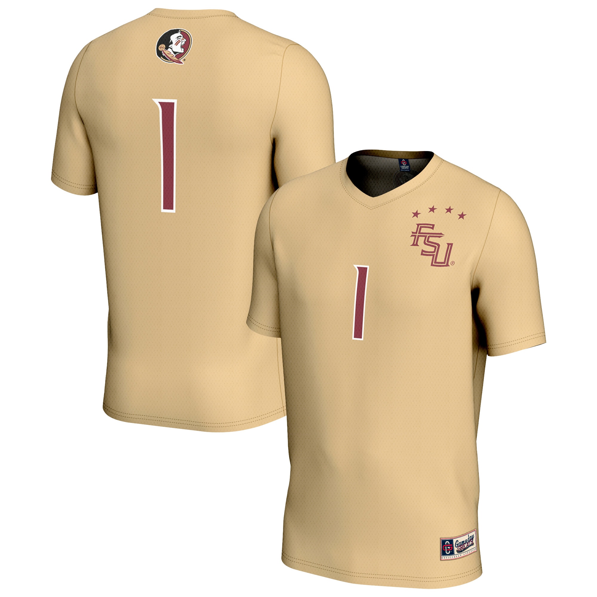 #1 Florida State Seminoles GameDay Greats Unisex Lightweight Collegiate Soccer Fashion Jersey 