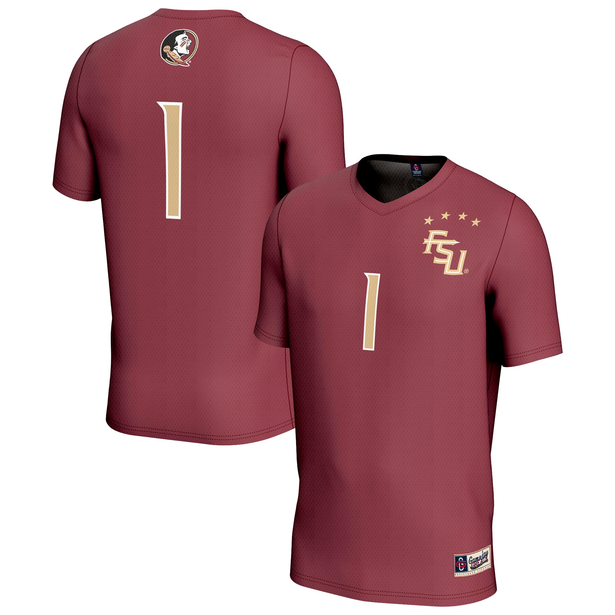 #1 Florida State Seminoles GameDay Greats Youth Lightweight Collegiate Soccer Fashion Jersey 
