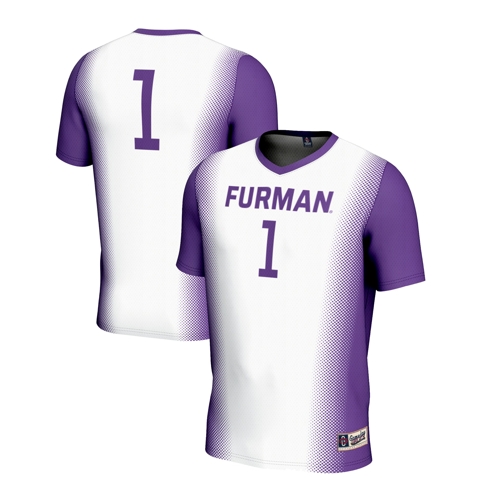 #1 Furman Paladins GameDay Greats Unisex Lightweight Soccer Jersey - White