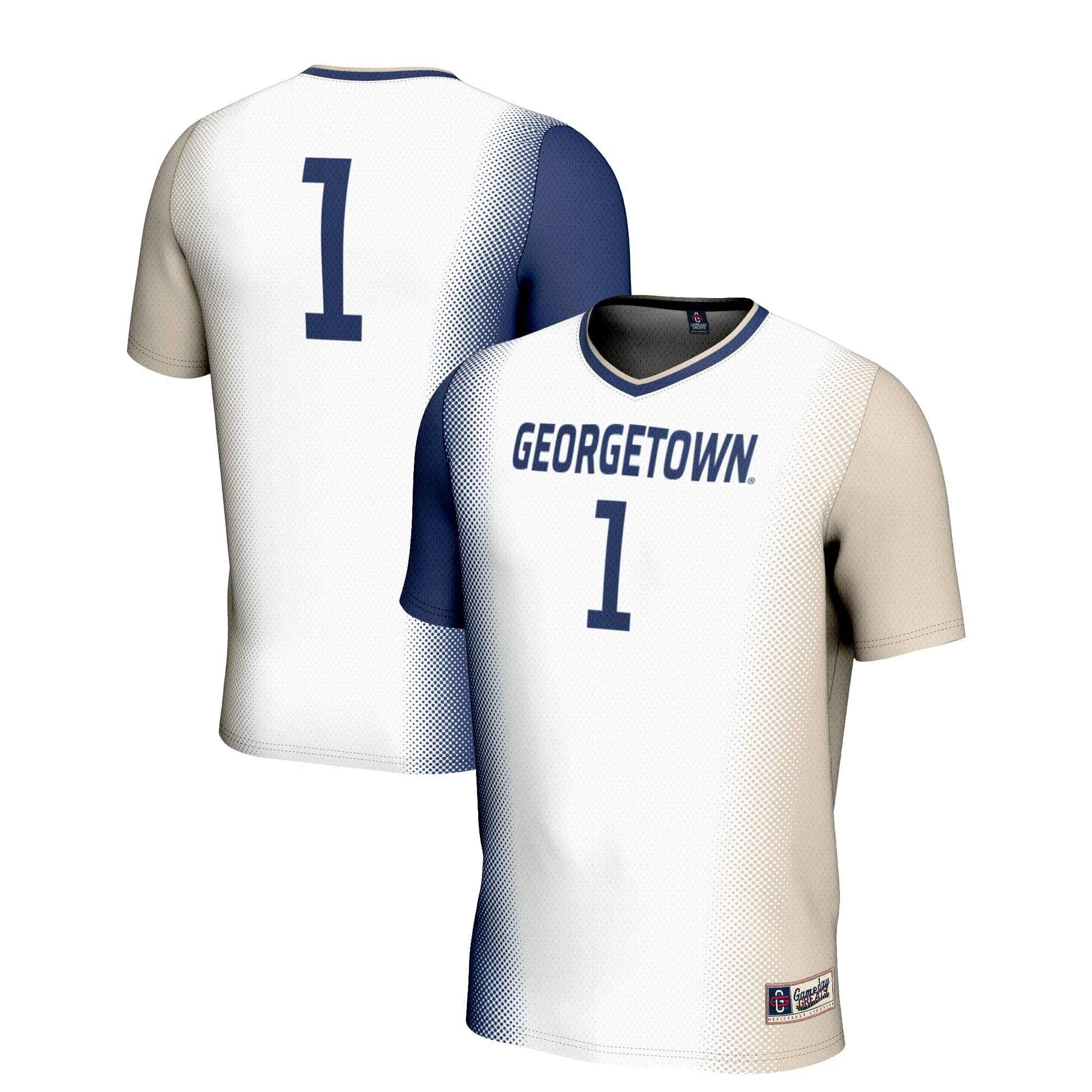 #1 Georgetown Hoyas GameDay Greats Unisex Lightweight Women's Soccer Jersey - White