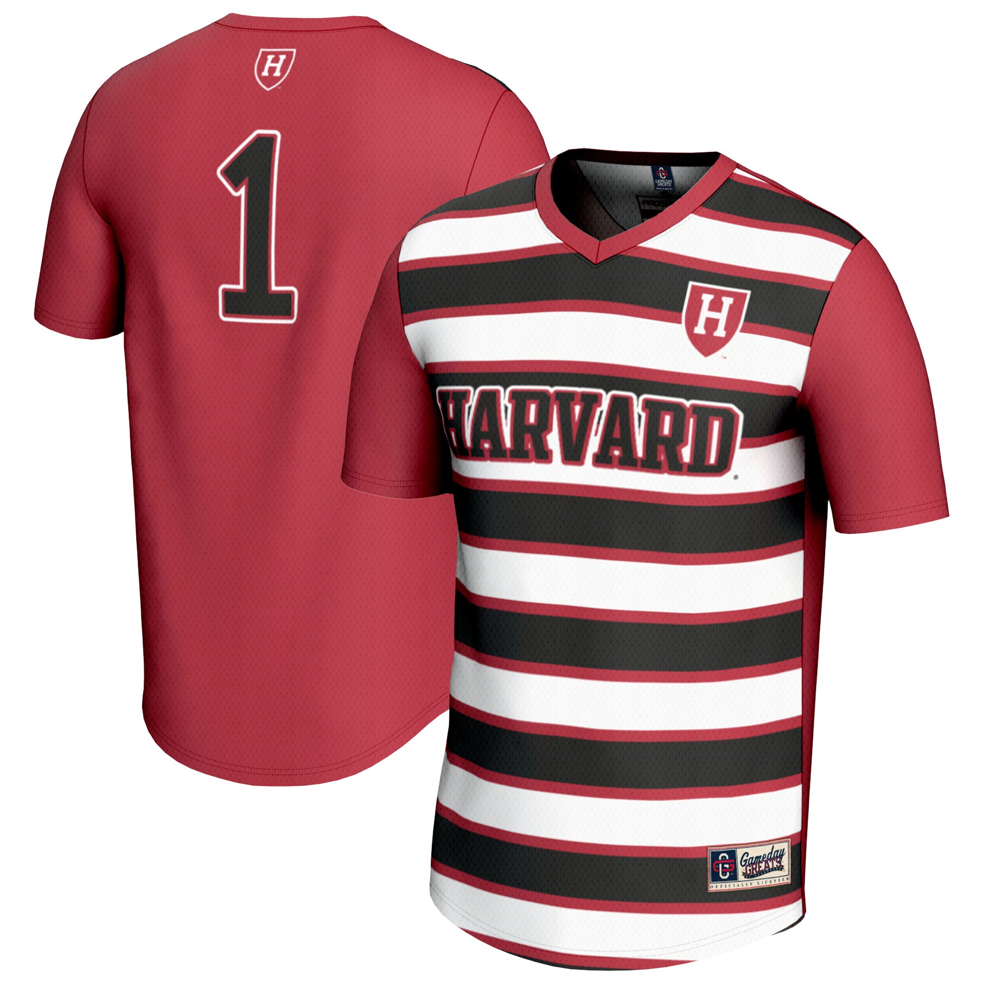 #1 Harvard Crimson GameDay Greats Unisex Lightweight Soccer Fashion Jersey - Crimson