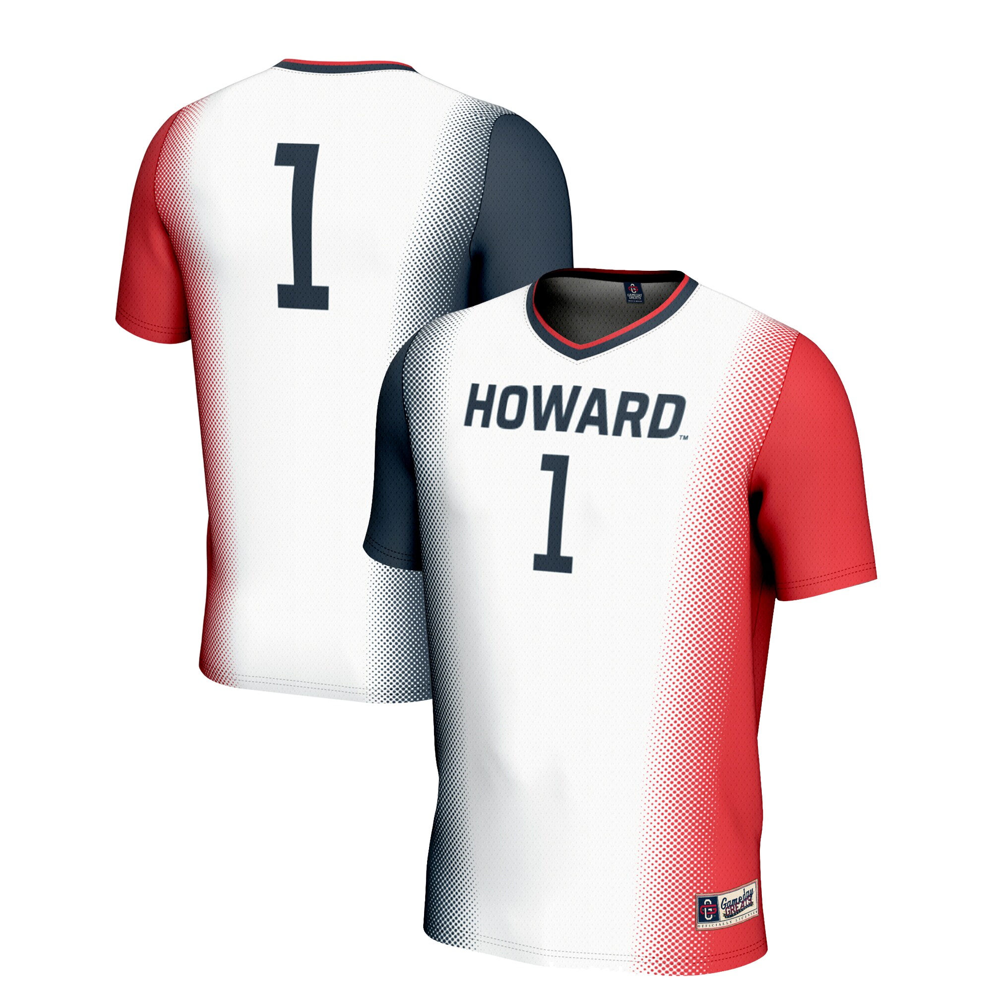 #1 Howard Bison GameDay Greats Unisex Lightweight Soccer Jersey - White