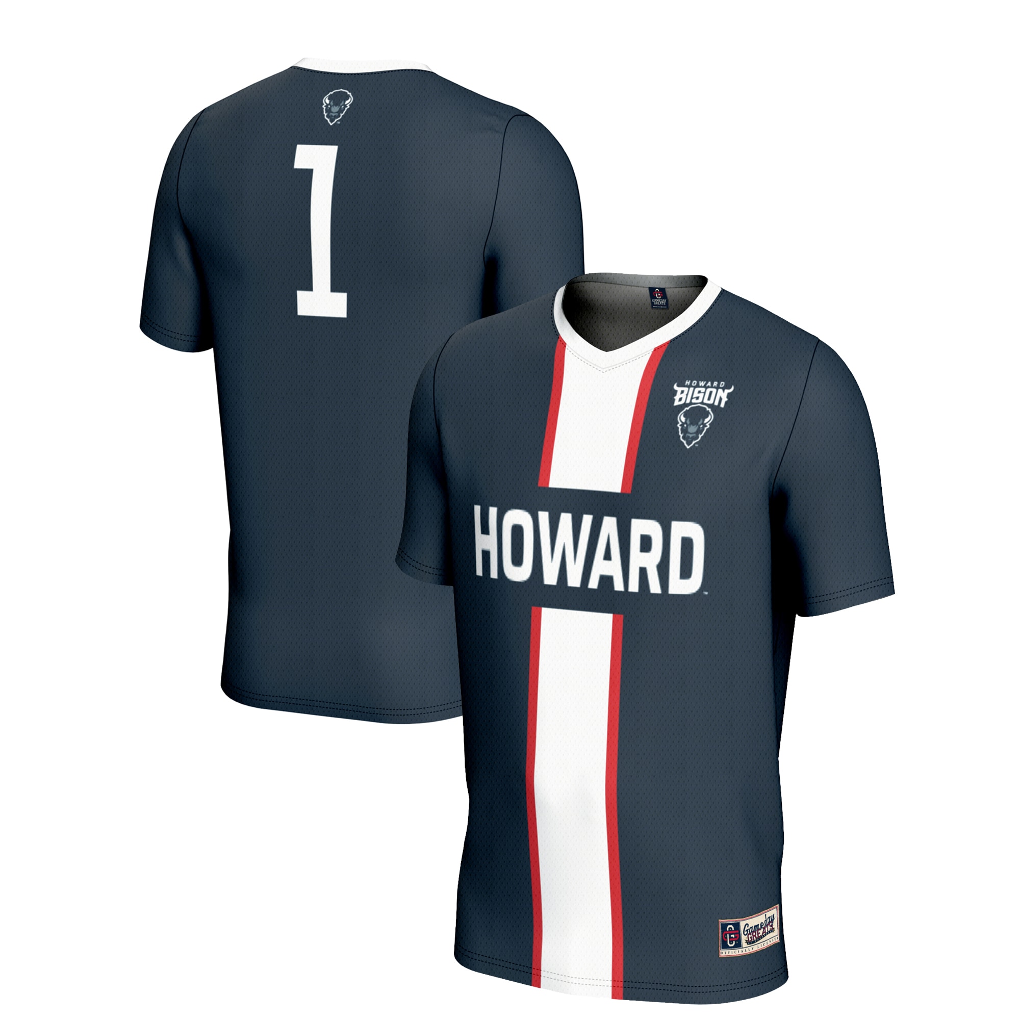 #1 Howard Bison GameDay Greats Youth Lightweight Soccer Fashion Jersey - Navy