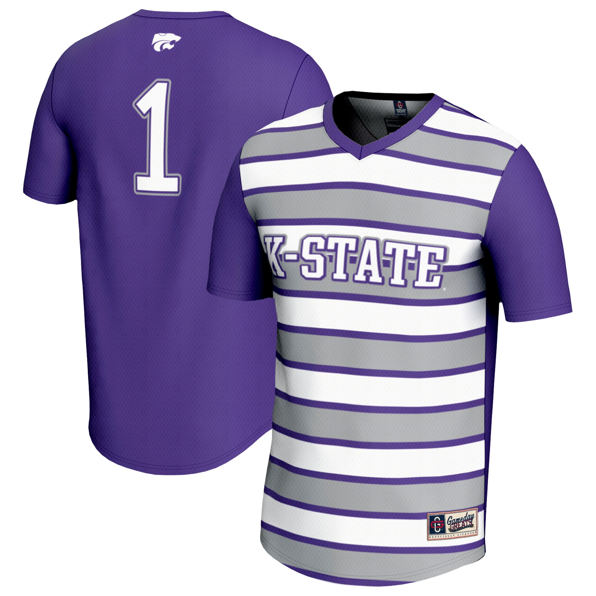 #1 Kansas State Wildcats GameDay Greats Youth Lightweight Soccer Fashion Jersey - Purple