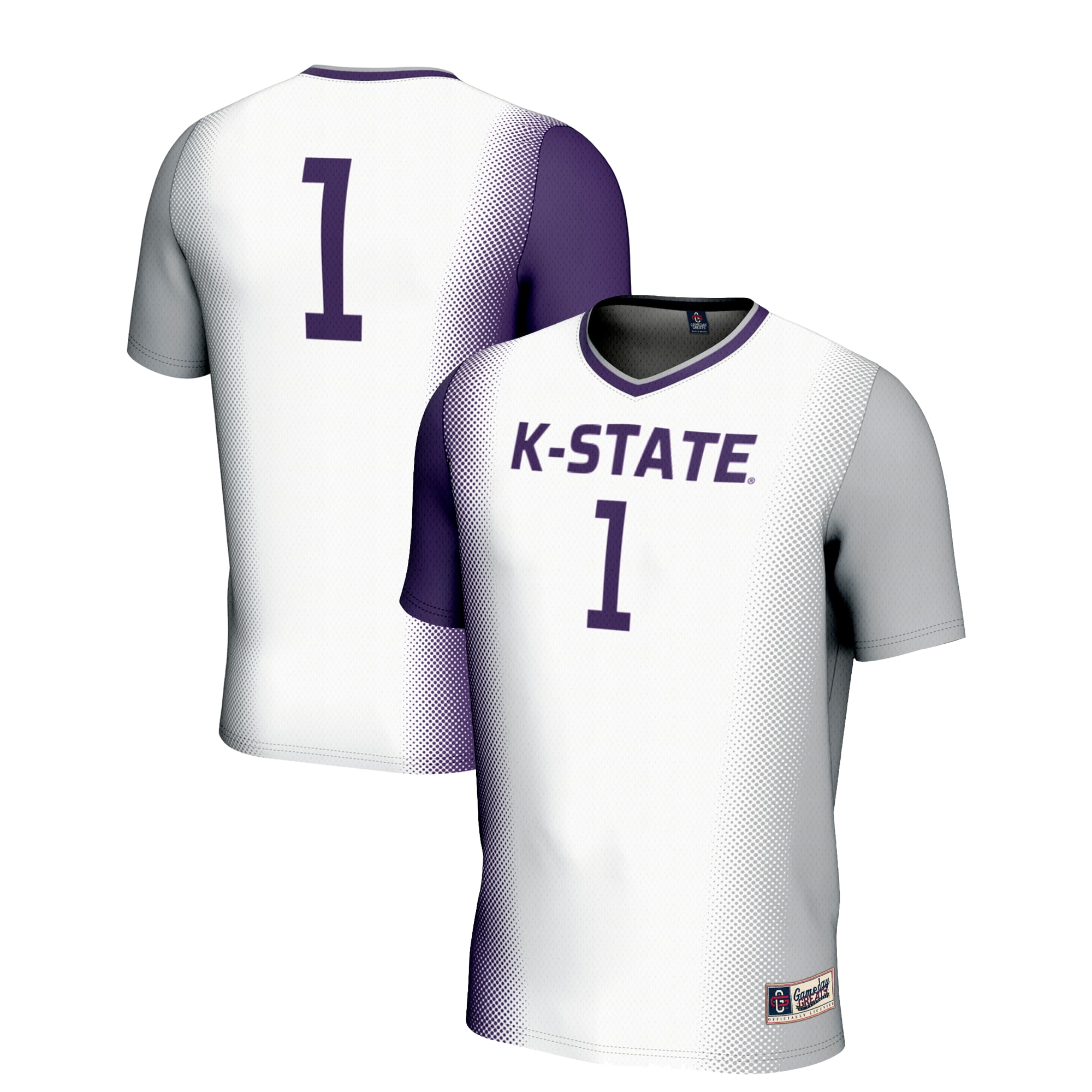 #1 Kansas State Wildcats GameDay Greats Youth Lightweight Women's Soccer Jersey - White