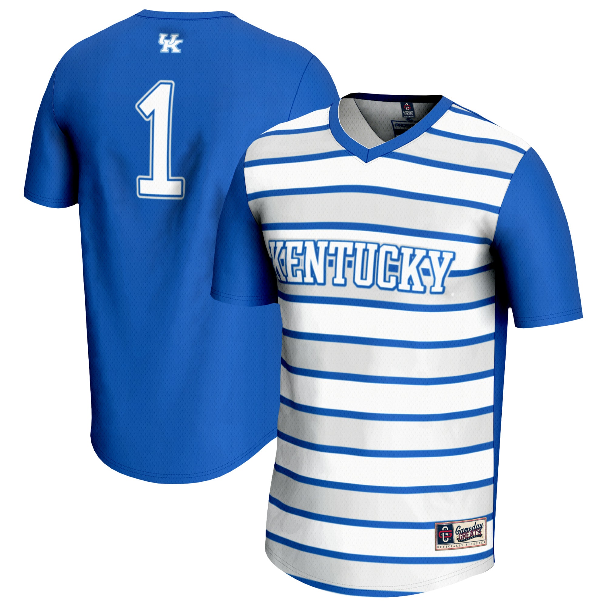 #1 Kentucky Wildcats GameDay Greats Unisex Lightweight Soccer Fashion Jersey - Royal