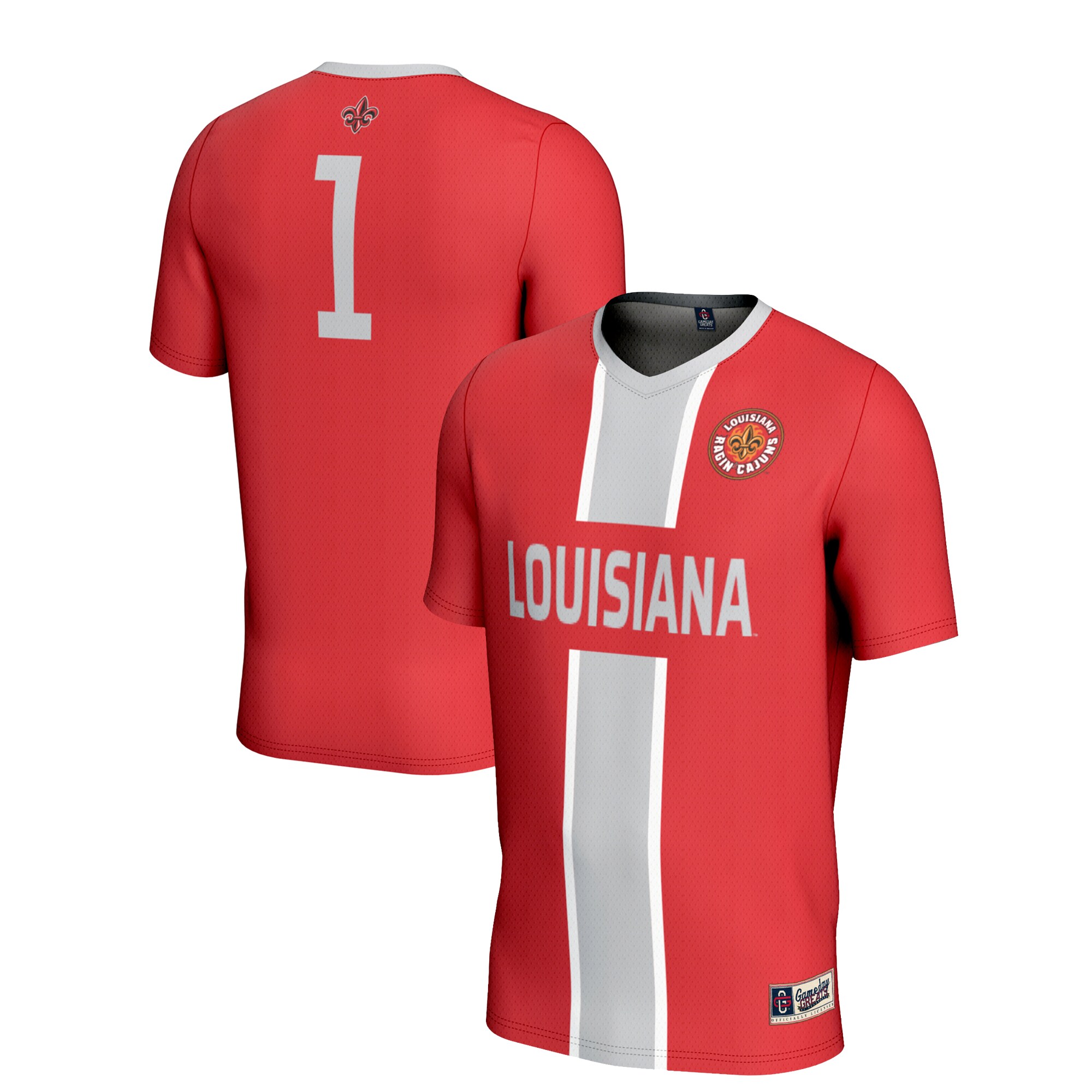 #1 Louisiana Ragin' Cajuns GameDay Greats Youth Lightweight Men's Soccer Jersey - Red