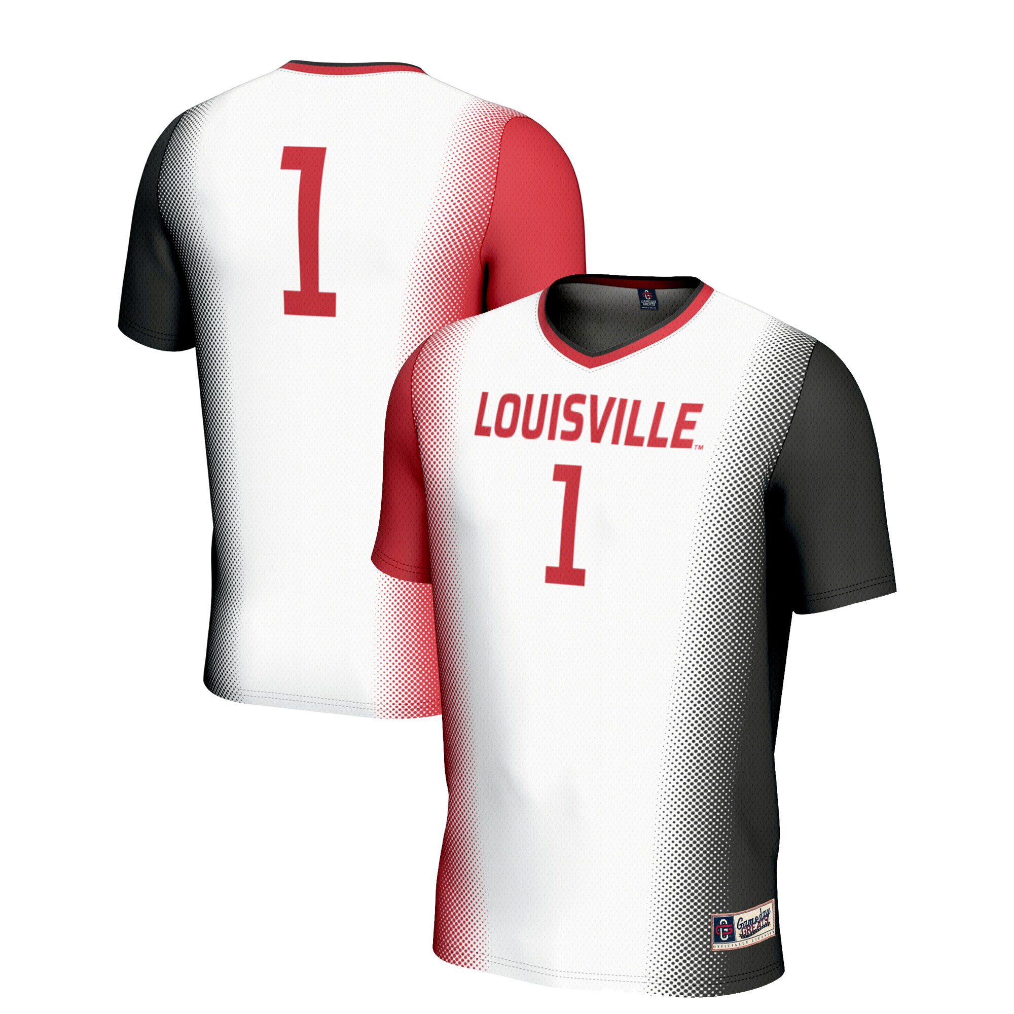#1 Louisville Cardinals GameDay Greats Youth Lightweight Women's Soccer Jersey - White