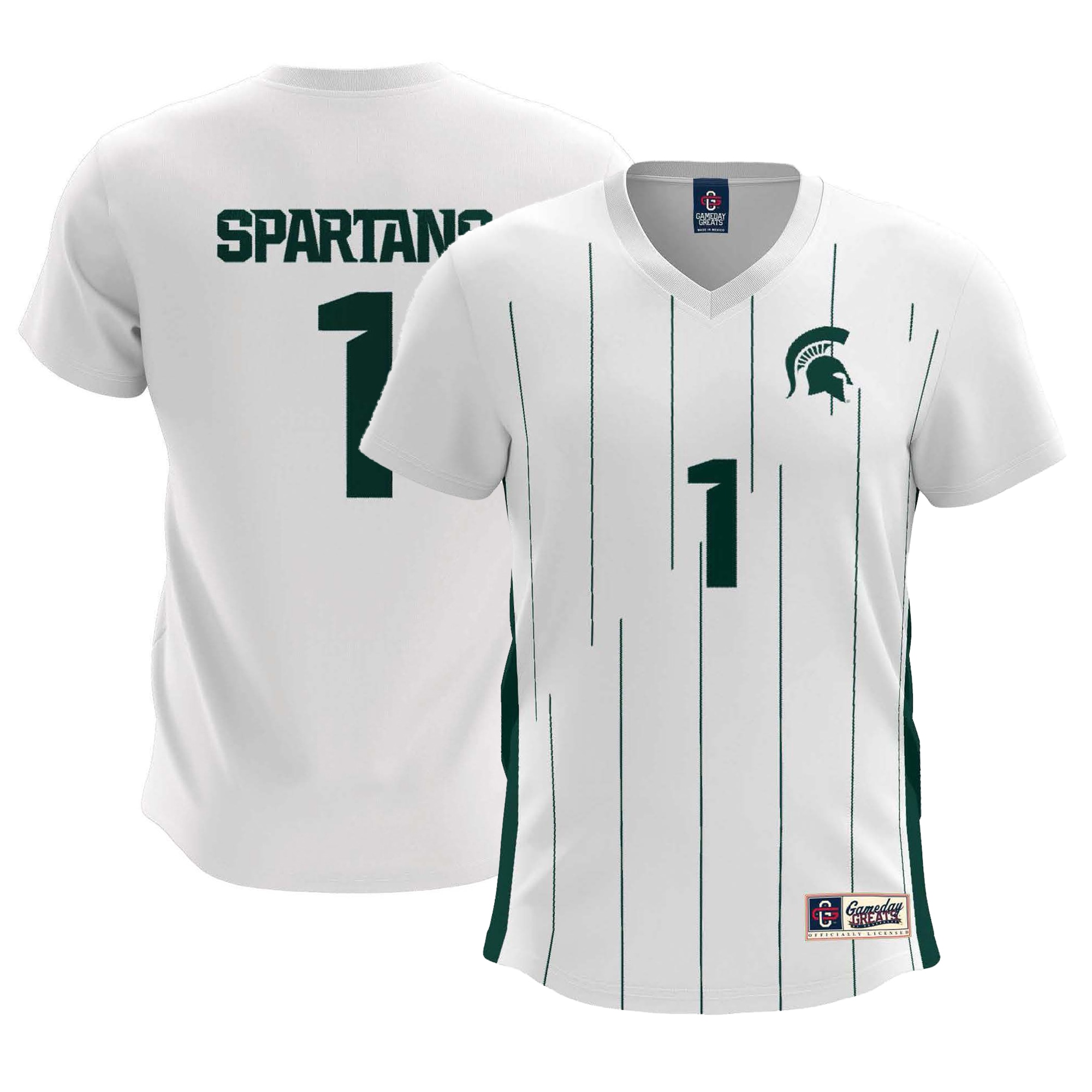 #1 Michigan State Spartans GameDay Greats Women's Lightweight Soccer Team Jersey