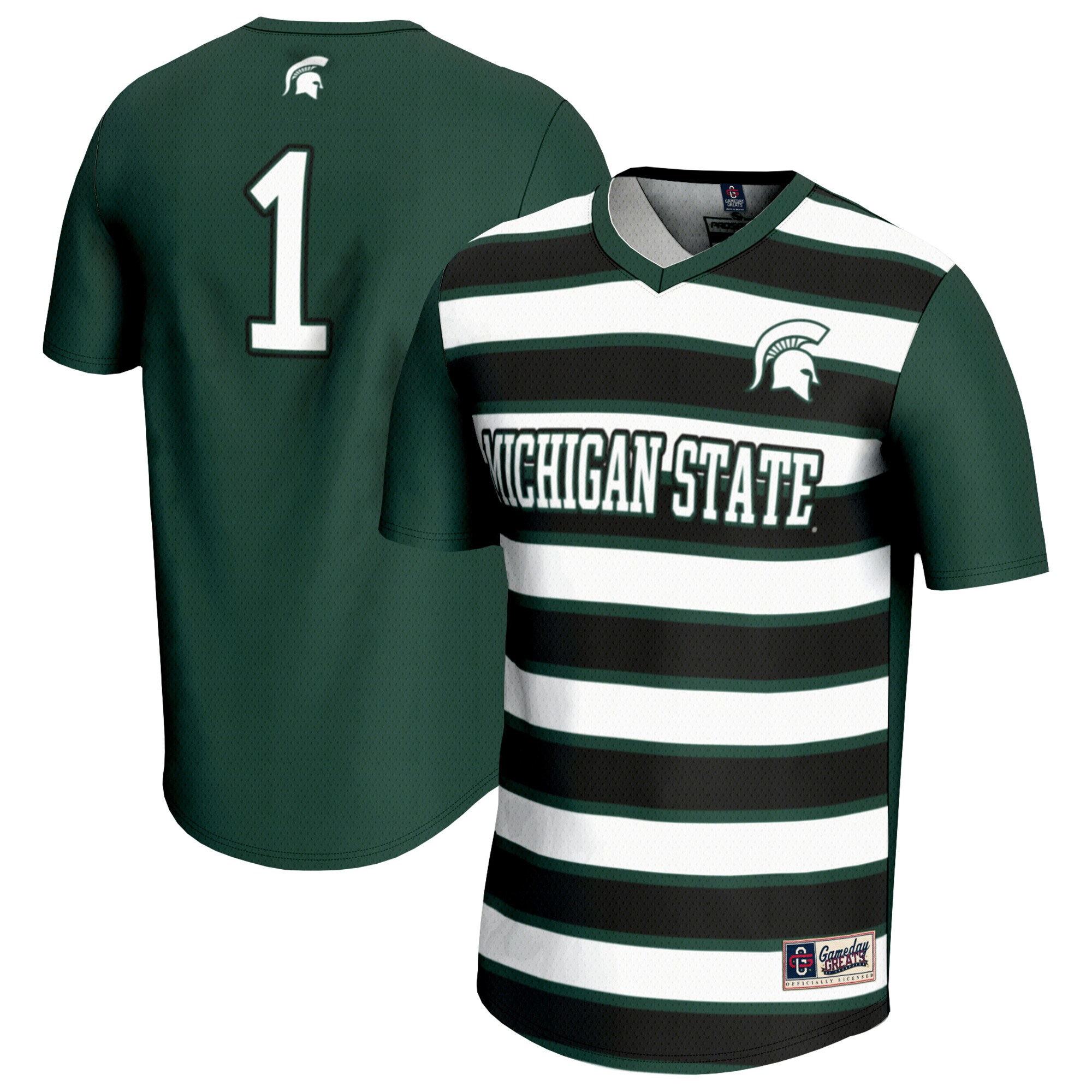 #1 Michigan State Spartans GameDay Greats Youth Lightweight Soccer Fashion Jersey - Green