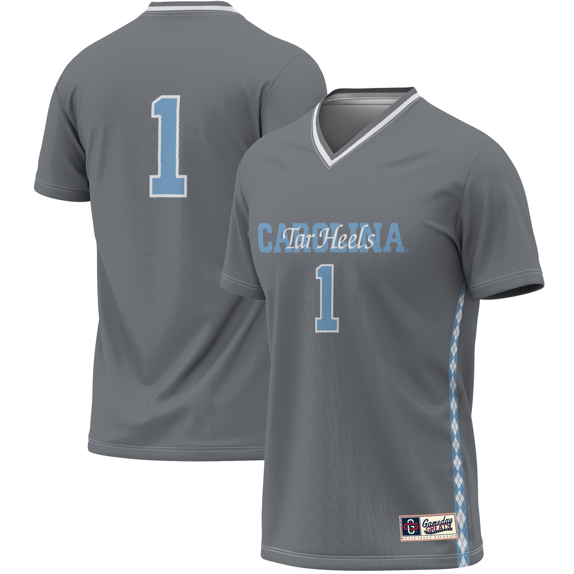 #1 North Carolina Tar Heels GameDay Greats Unisex Women's Soccer Lightweight Fashion Jersey