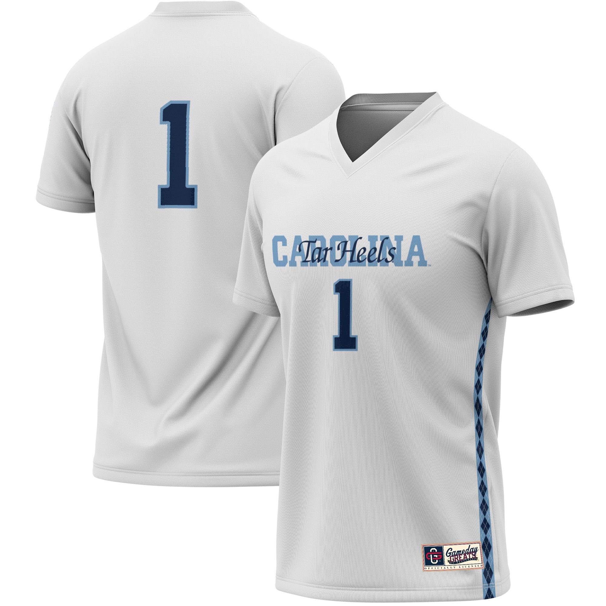 #1 North Carolina Tar Heels GameDay Greats Youth Women's Soccer Lightweight Fashion Jersey