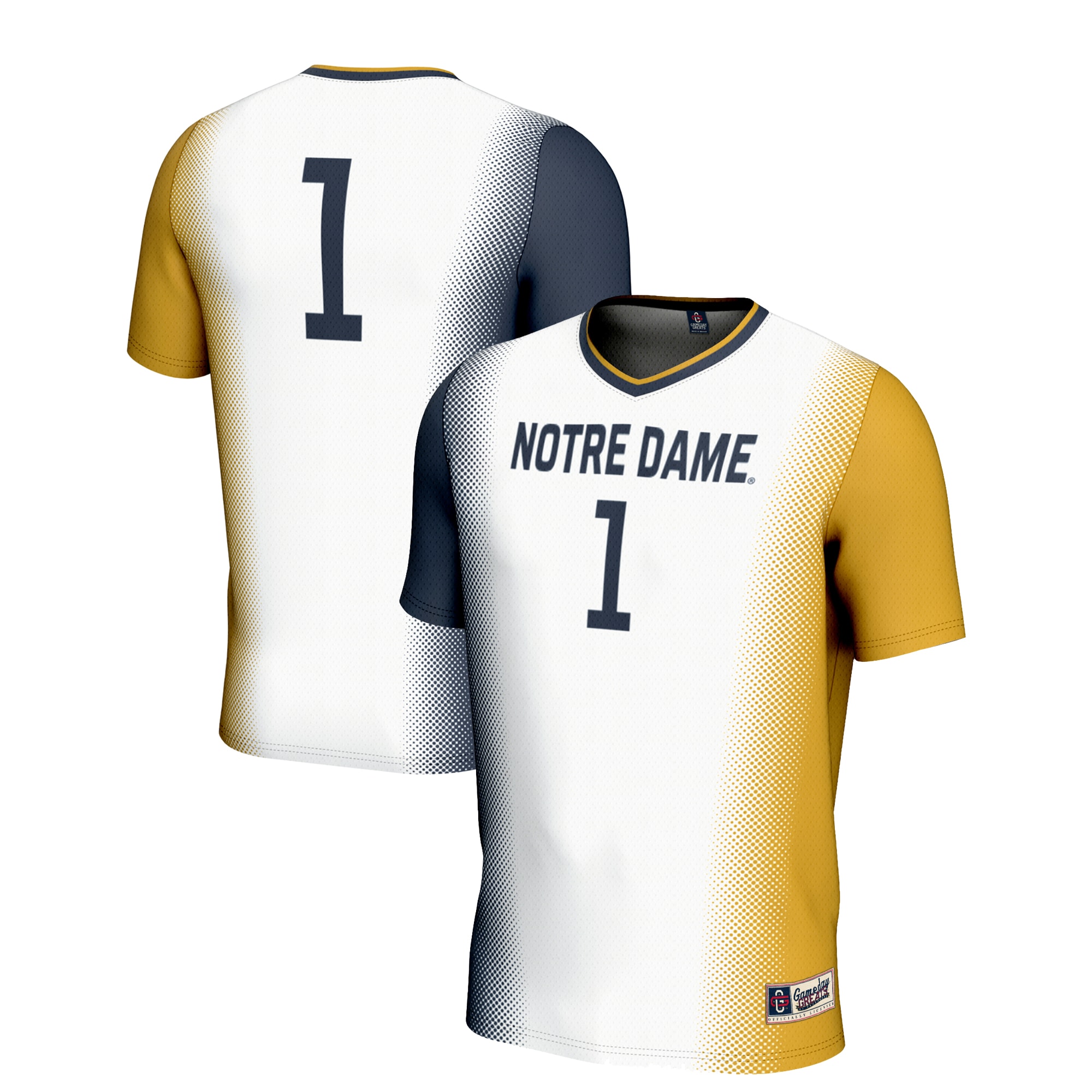 #1 Notre Dame Fighting Irish GameDay Greats Youth Lightweight Women's Soccer Jersey - White