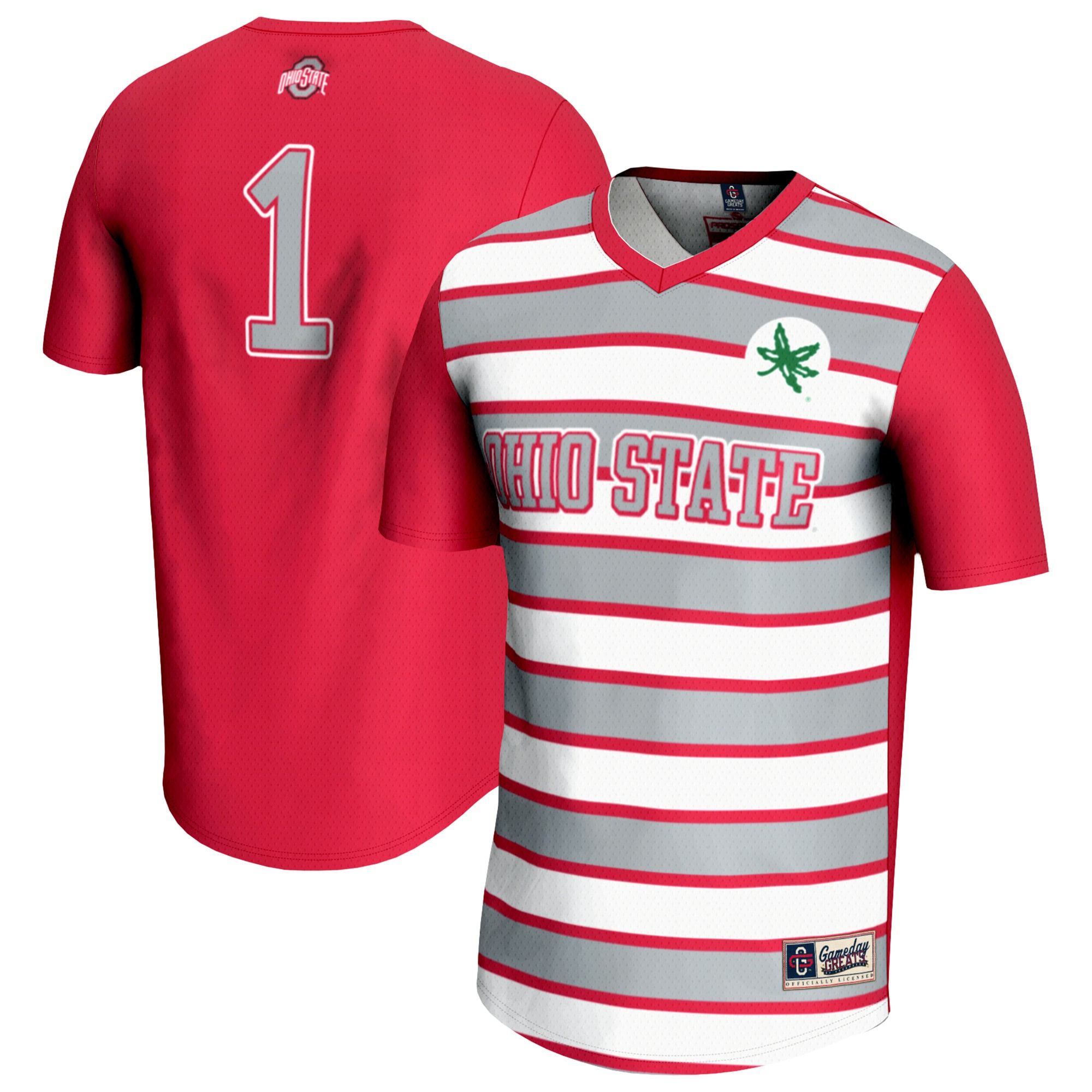 #1 Ohio State Buckeyes GameDay Greats Youth Lightweight Soccer Fashion Jersey - Scarlet