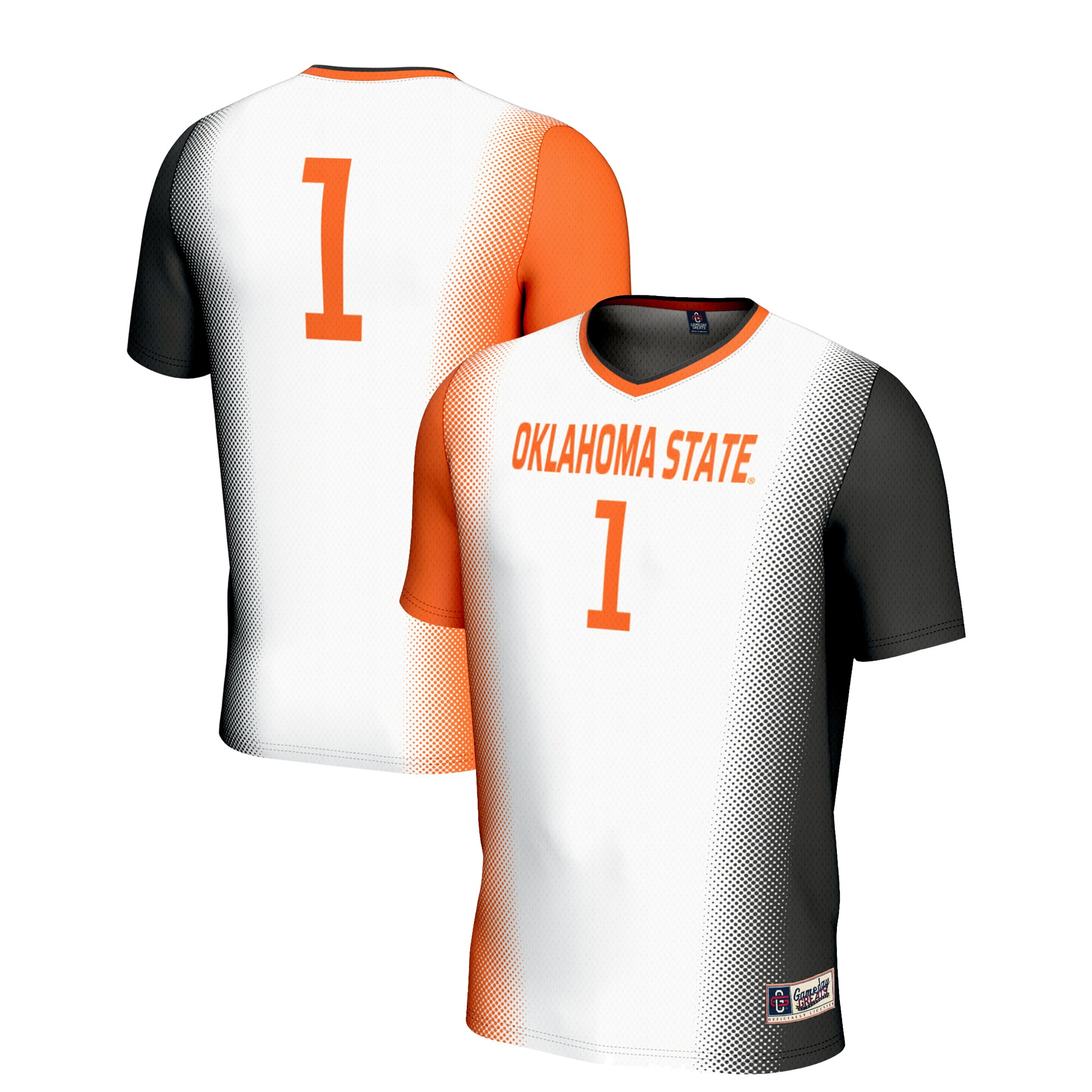 #1 Oklahoma State Cowboys GameDay Greats Unisex Lightweight Women's Soccer Jersey - White