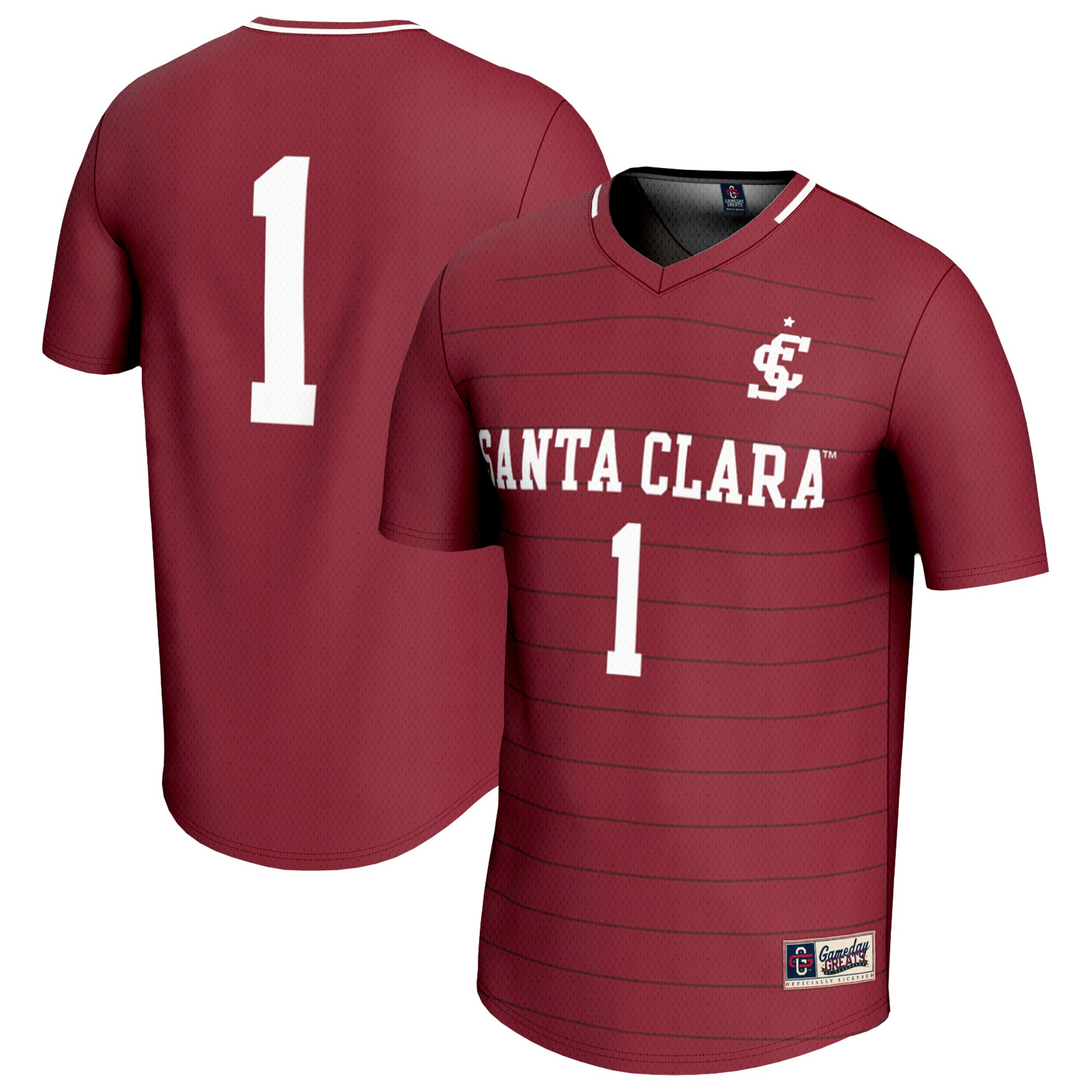 #1 Santa Clara Broncos GameDay Greats Unisex Lightweight Soccer Fashion Jersey - Maroon