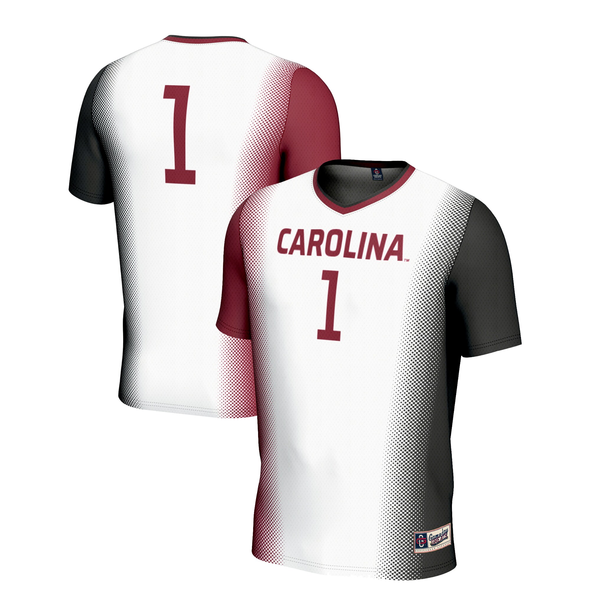 #1 South Carolina Gamecocks GameDay Greats Unisex Lightweight Women's Soccer Jersey - White