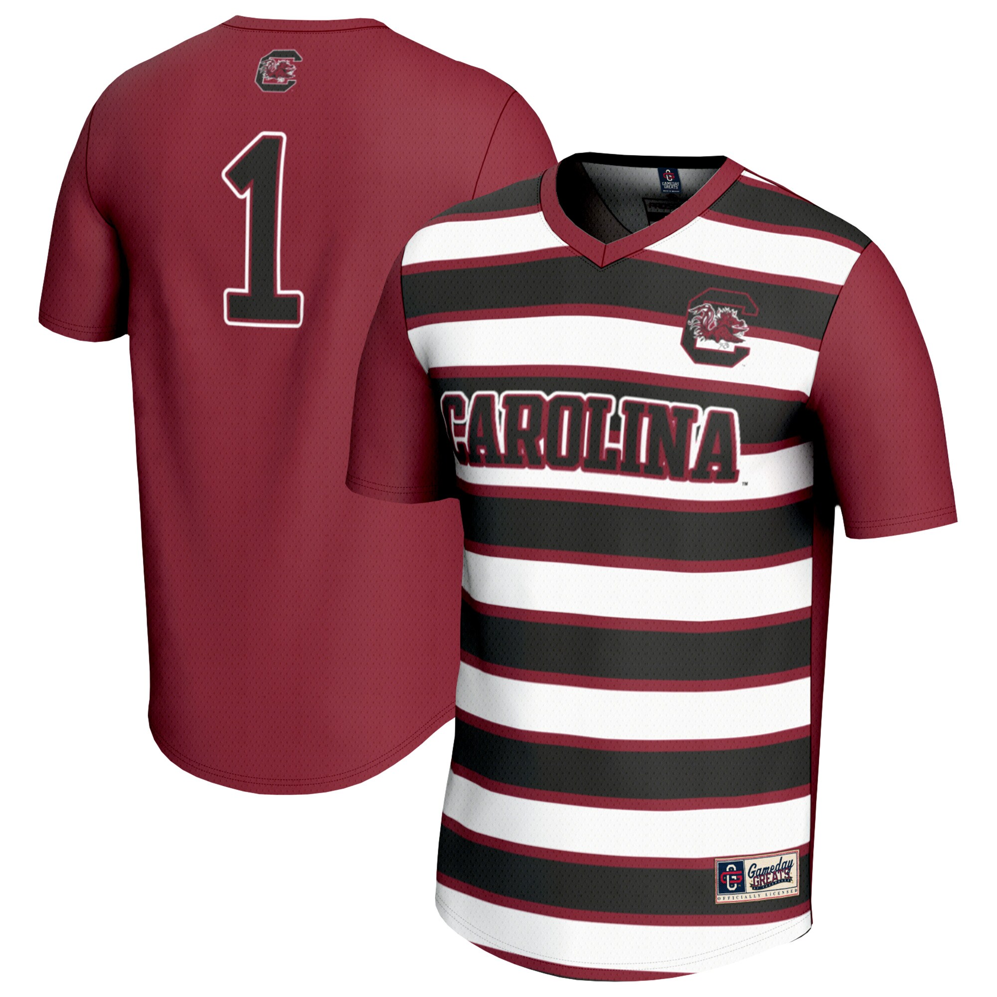 #1 South Carolina Gamecocks GameDay Greats Youth Lightweight Soccer Fashion Jersey - Garnet