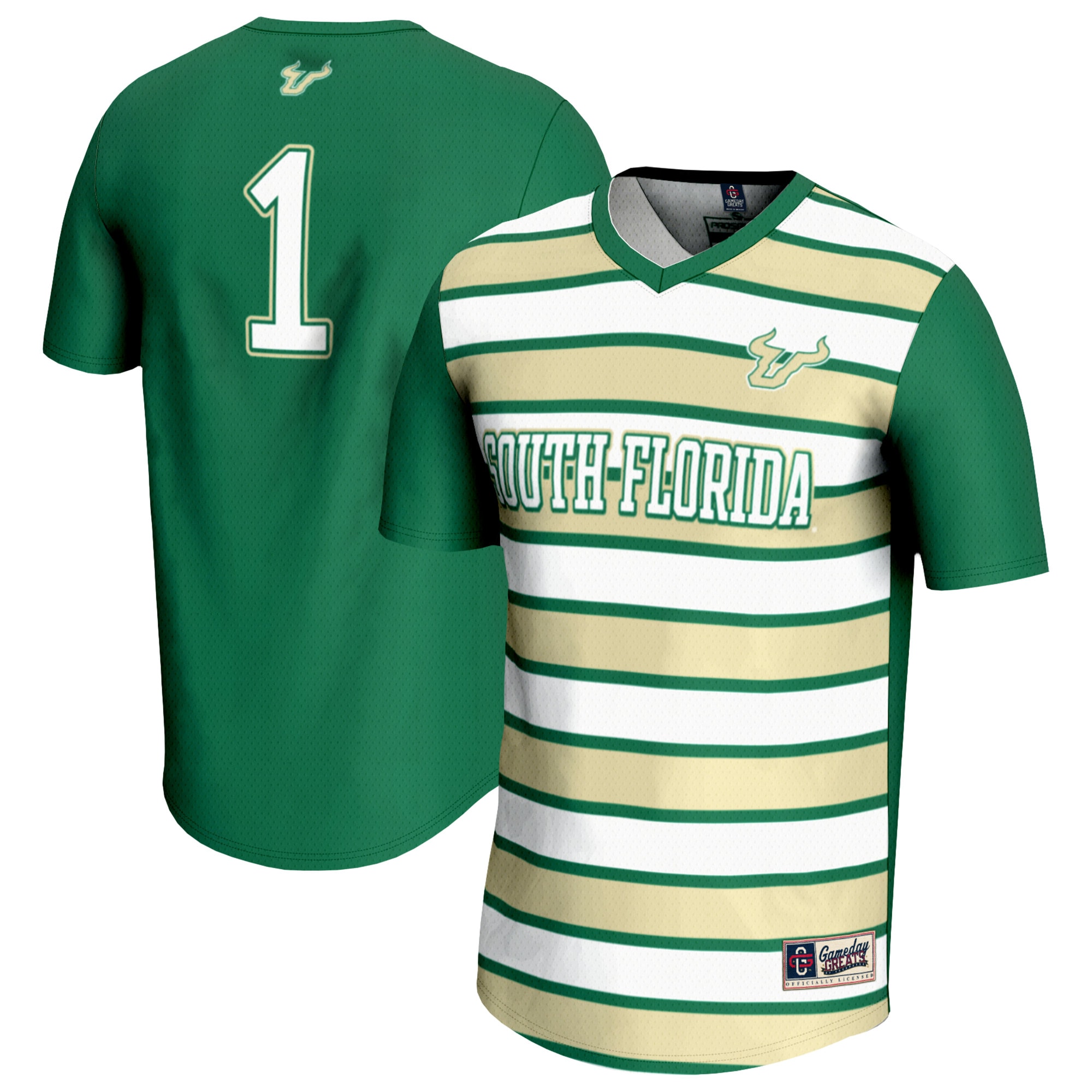 #1 South Florida Bulls GameDay Greats Unisex Lightweight Soccer Fashion Jersey - Green