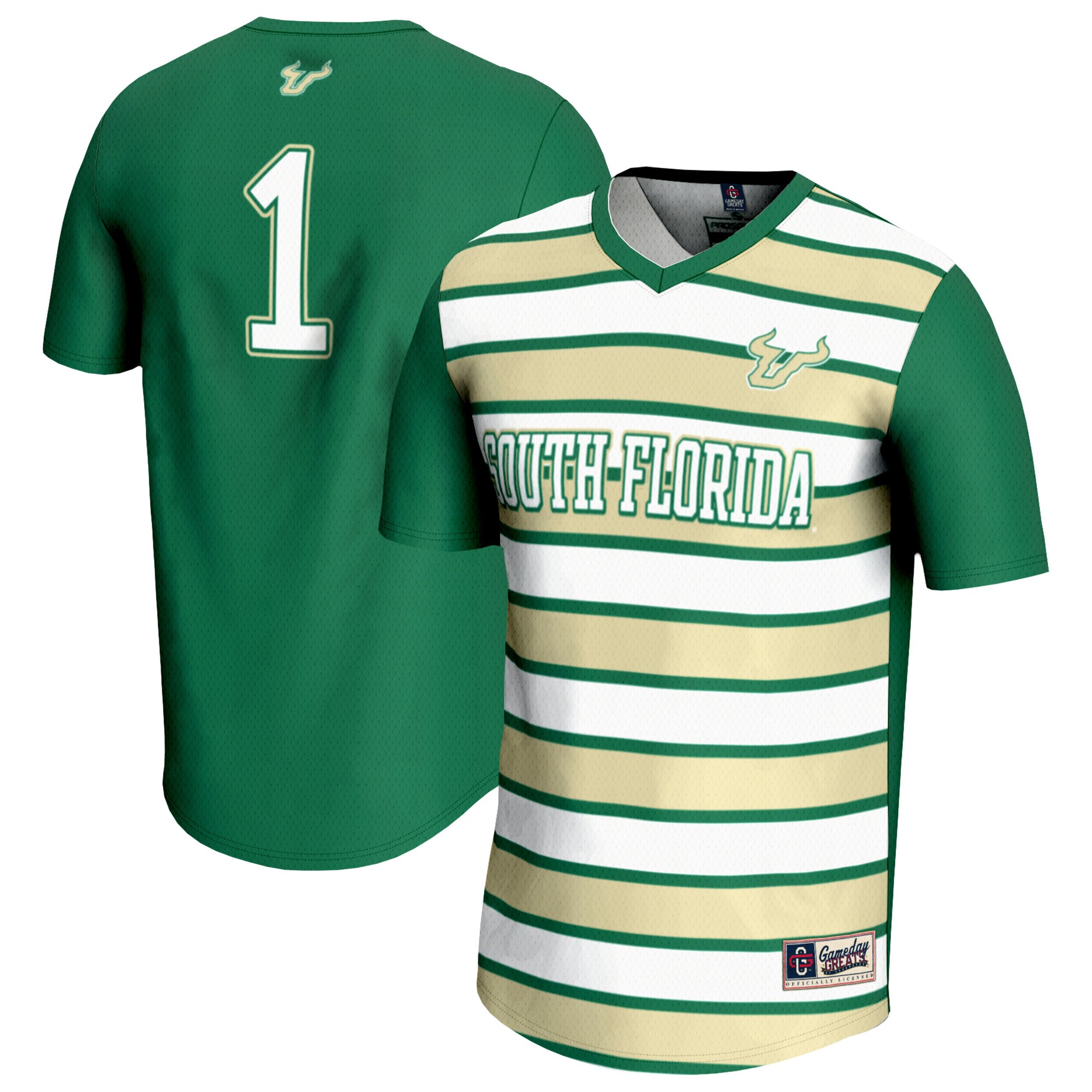 #1 South Florida Bulls GameDay Greats Youth Lightweight Soccer Fashion Jersey - Green