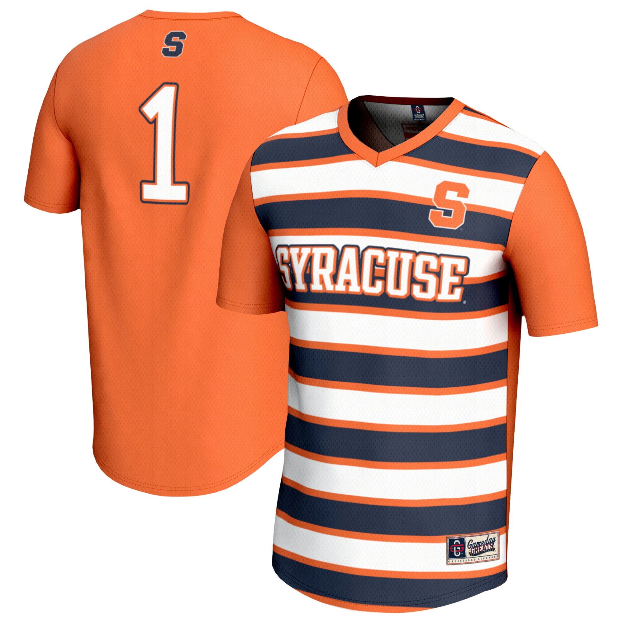 #1 Syracuse Orange GameDay Greats Youth Lightweight Soccer Fashion Jersey - Orange
