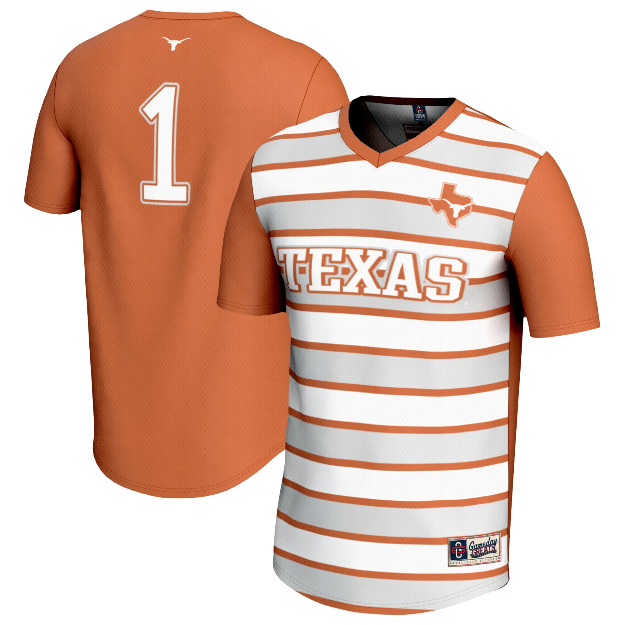 #1 Texas Longhorns GameDay Greats Youth Lightweight Soccer Fashion Jersey - Texas Orange