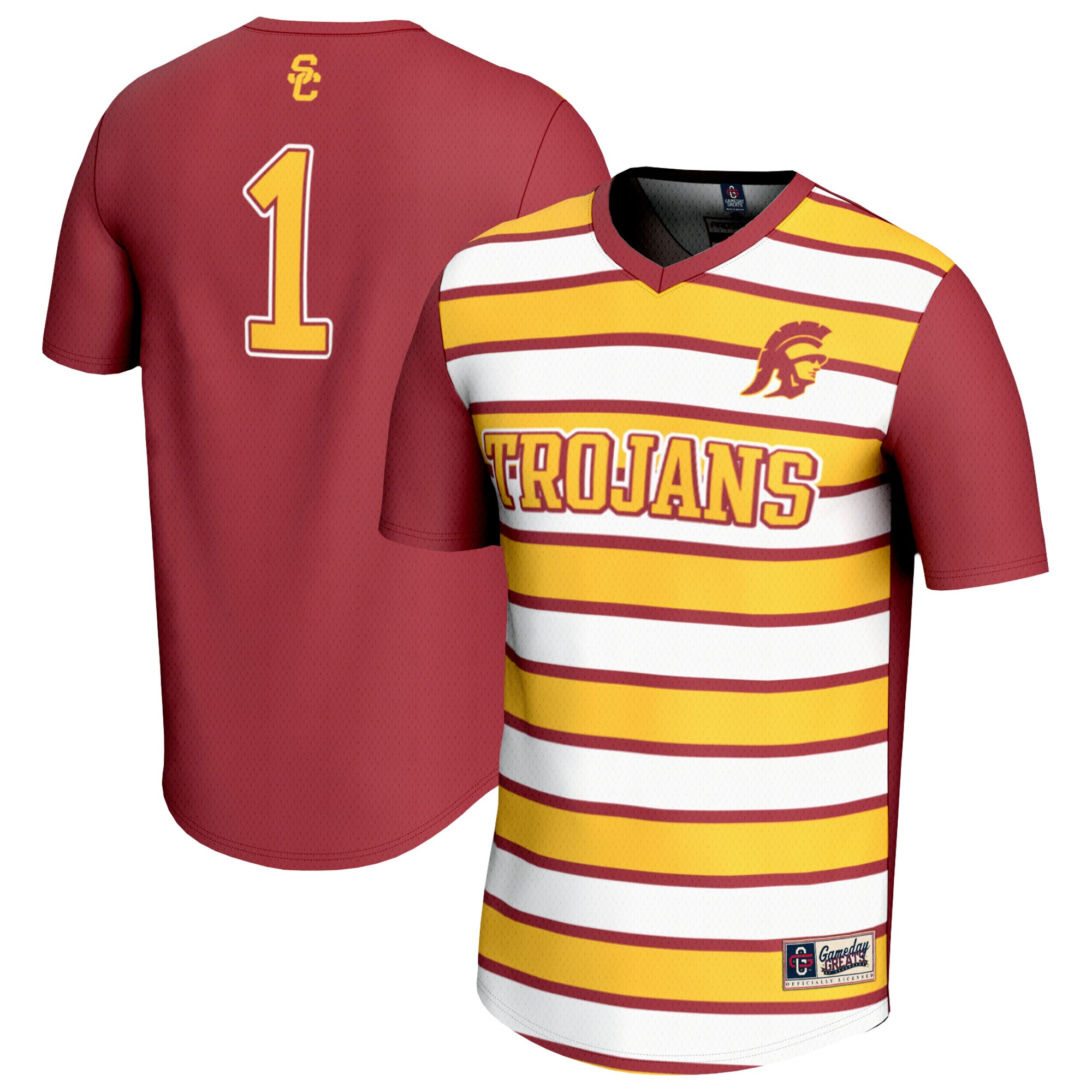 #1 USC Trojans GameDay Greats Unisex Lightweight Soccer Fashion Jersey - Cardinal