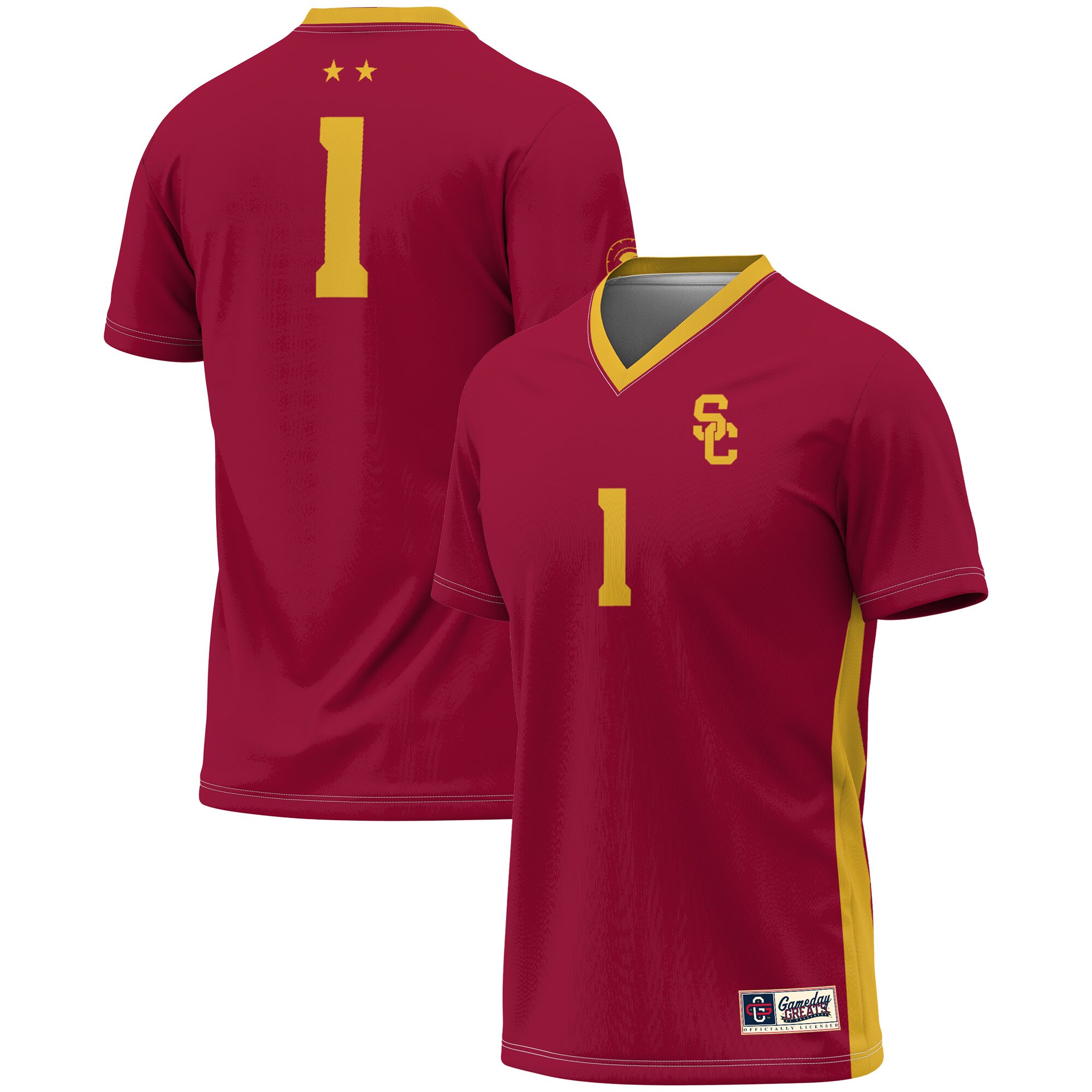 #1 USC Trojans GameDay Greats Youth Lightweight Women's Soccer Fashion Jersey - Cardinal
