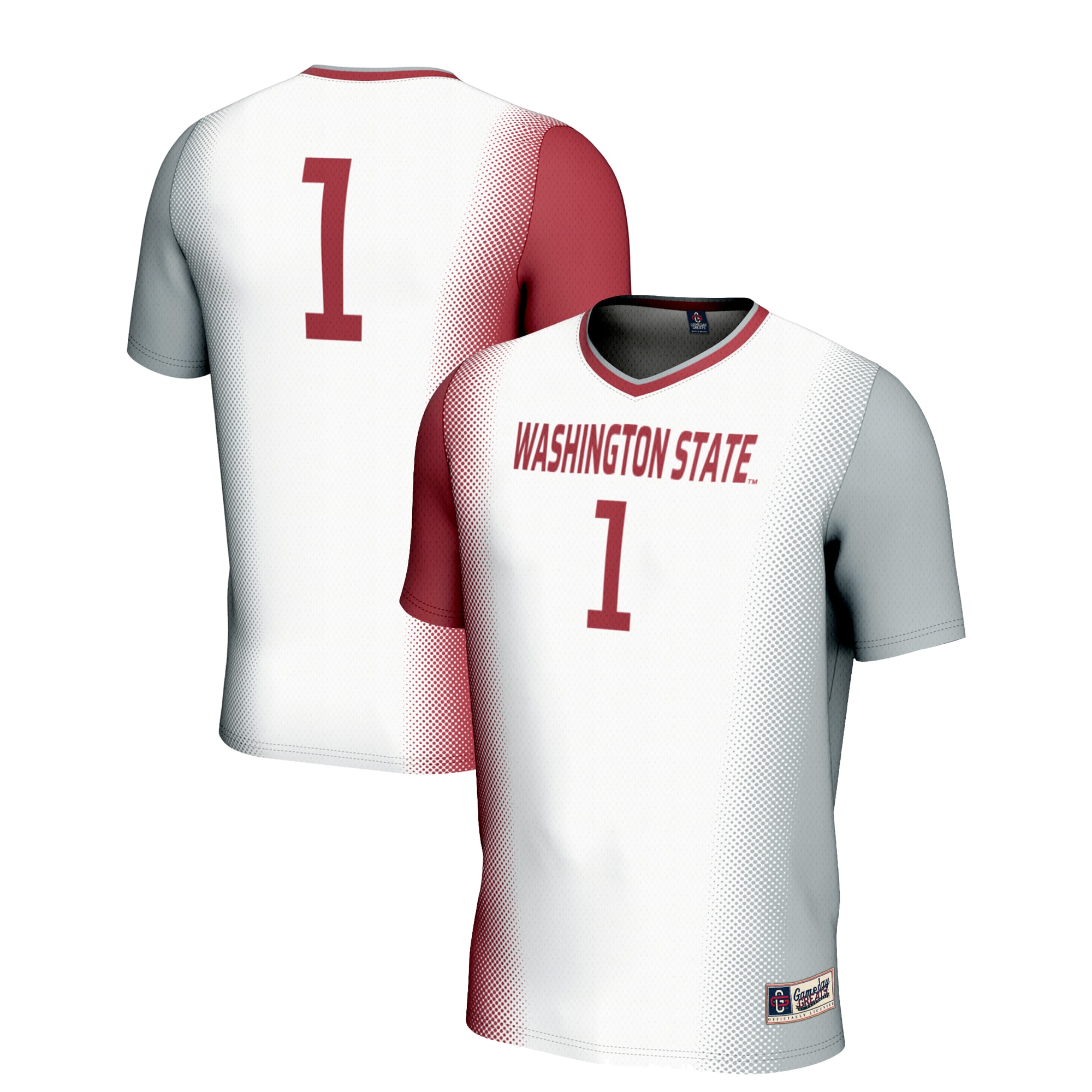 #1 Washington State Cougars GameDay Greats Unisex Lightweight Women's Soccer Jersey - White