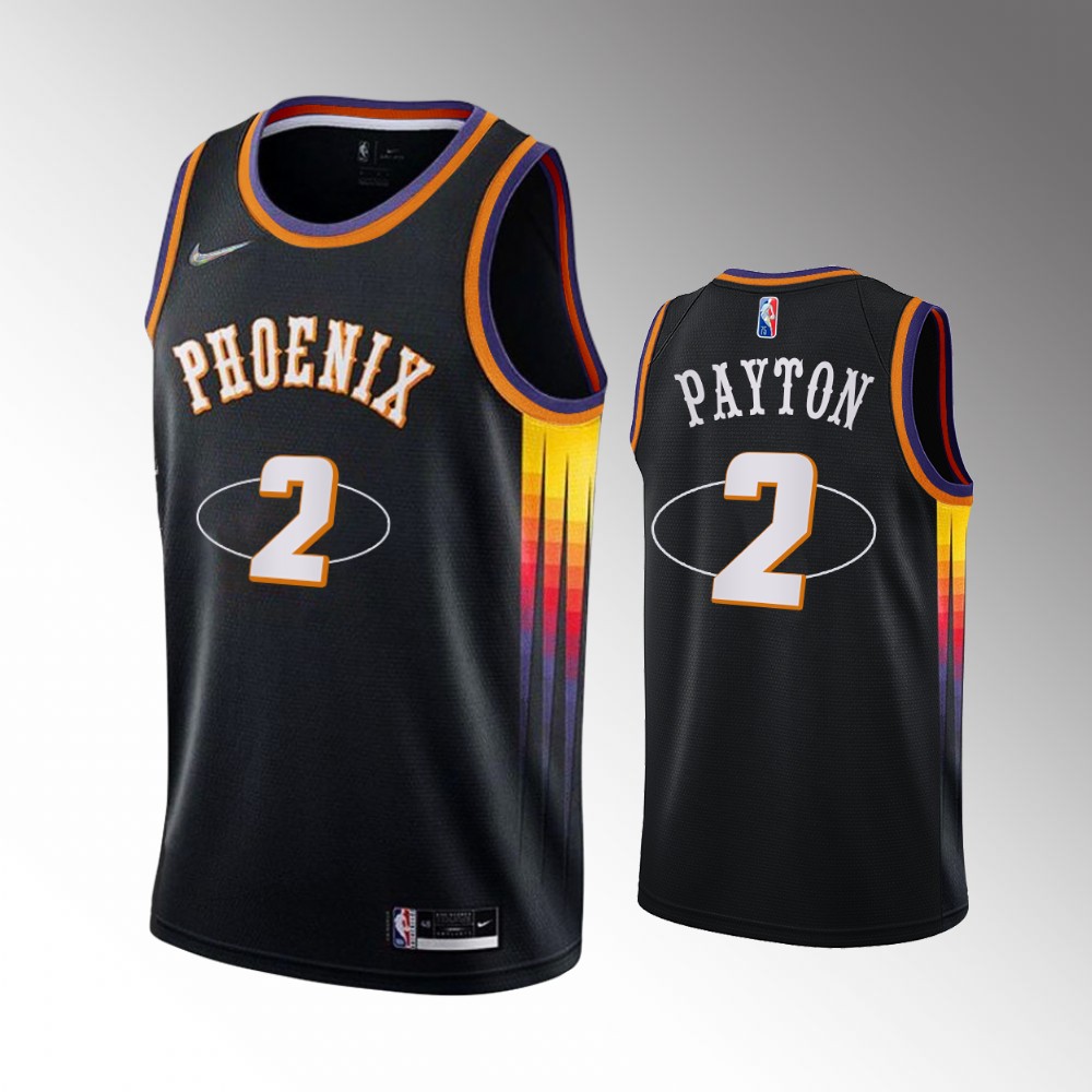 #2 Elfrid Payton Suns Black 2021-22 75th Diamond Anniversary Mash-up Jersey