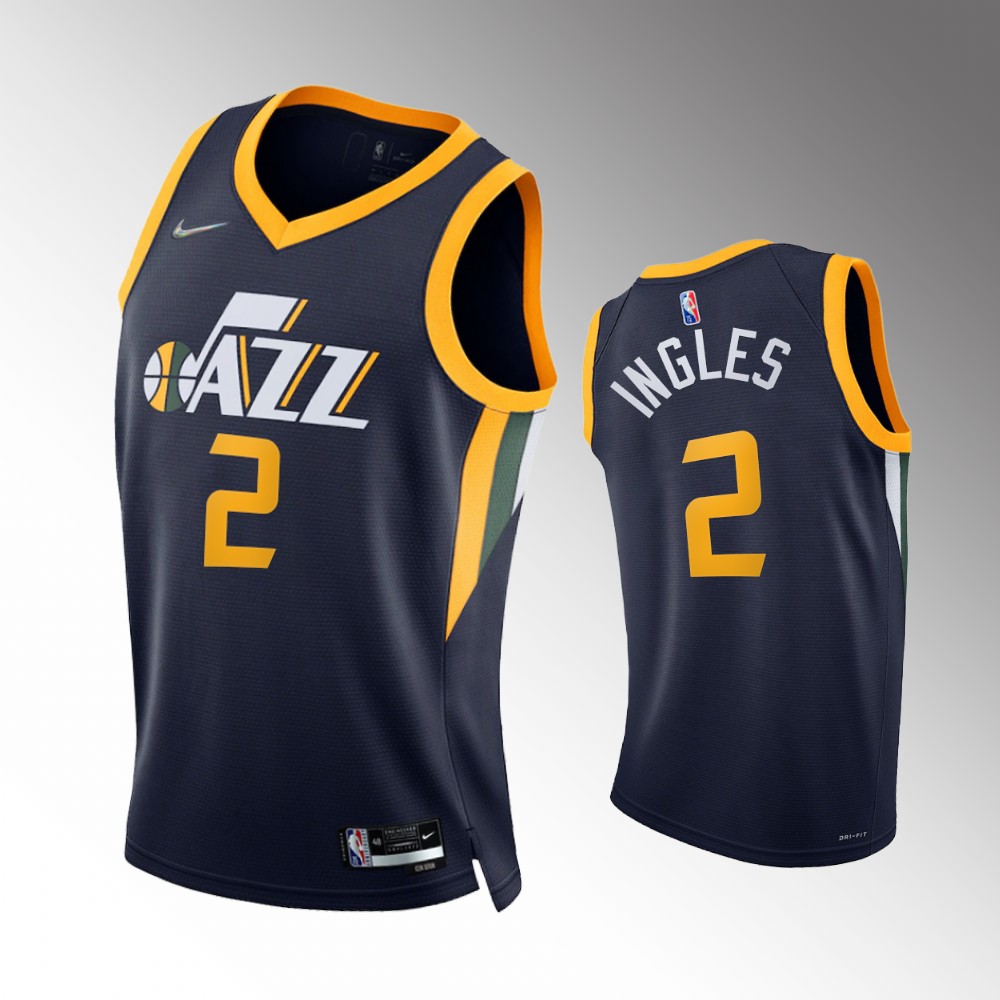 #2 Joe Ingles Jazz Navy 2021-22 75th Diamond Anniversary Icon Edition Jersey