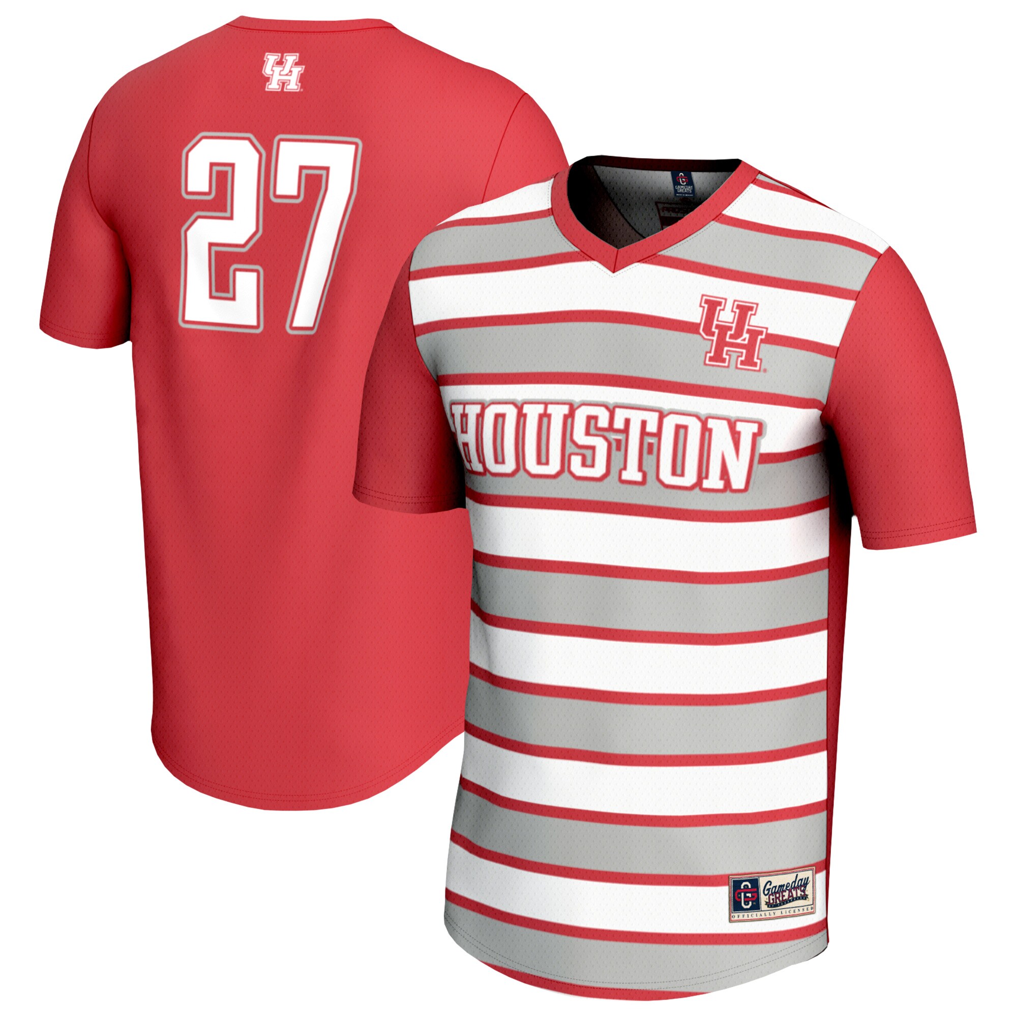 #27 Houston Cougars GameDay Greats Unisex Lightweight Soccer Fashion Jersey - Red