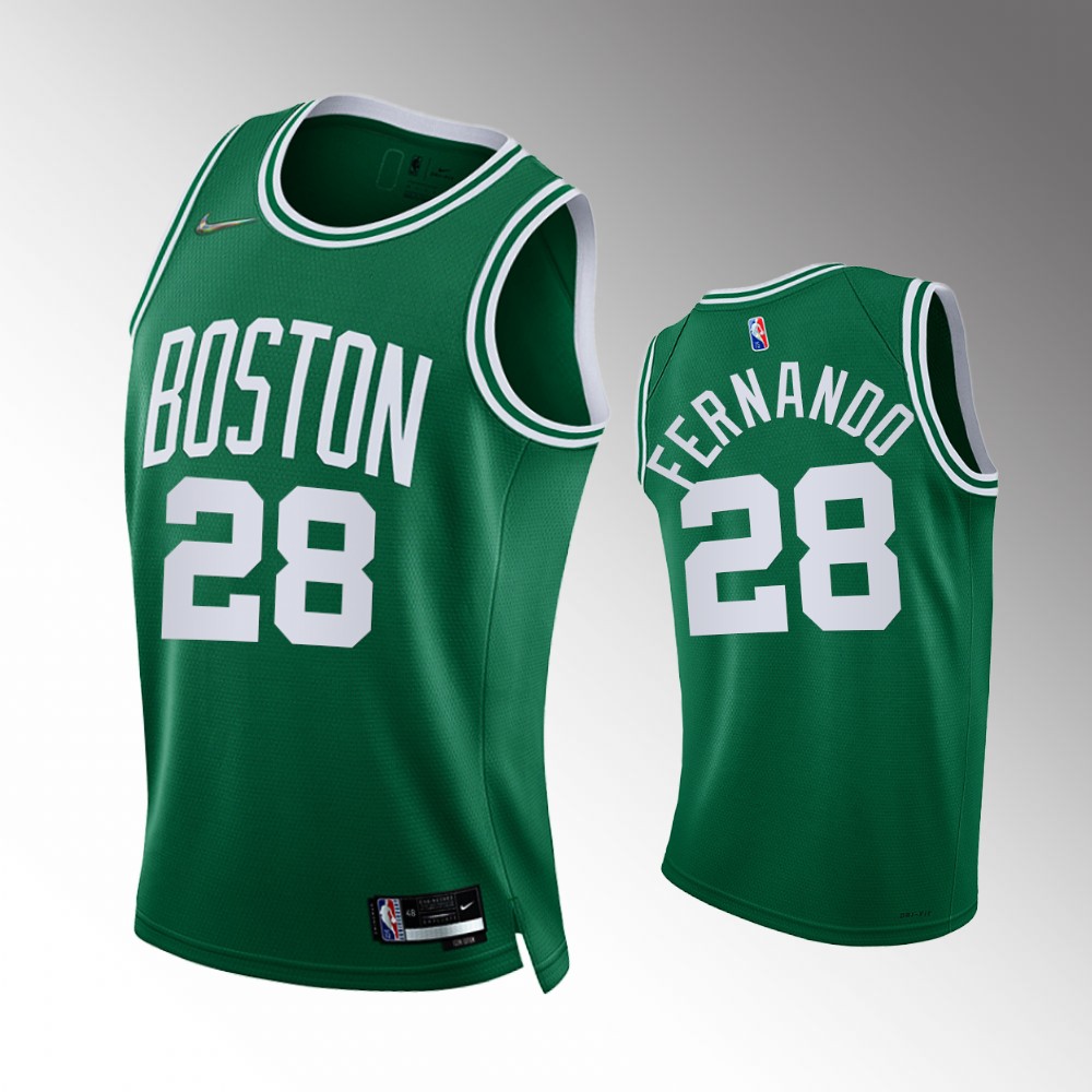 #28 Bruno Fernando Celtics Green 2021-22 75th Diamond Anniversary Icon Edition Jersey