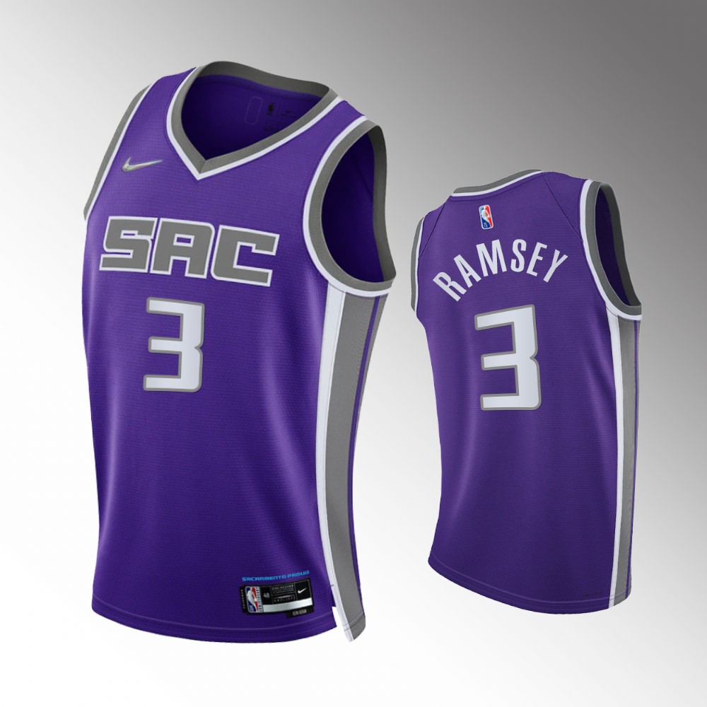 #3 Jahmi'us Ramsey Kings Purple 2021-22 75th Diamond Anniversary Icon Edition Jersey