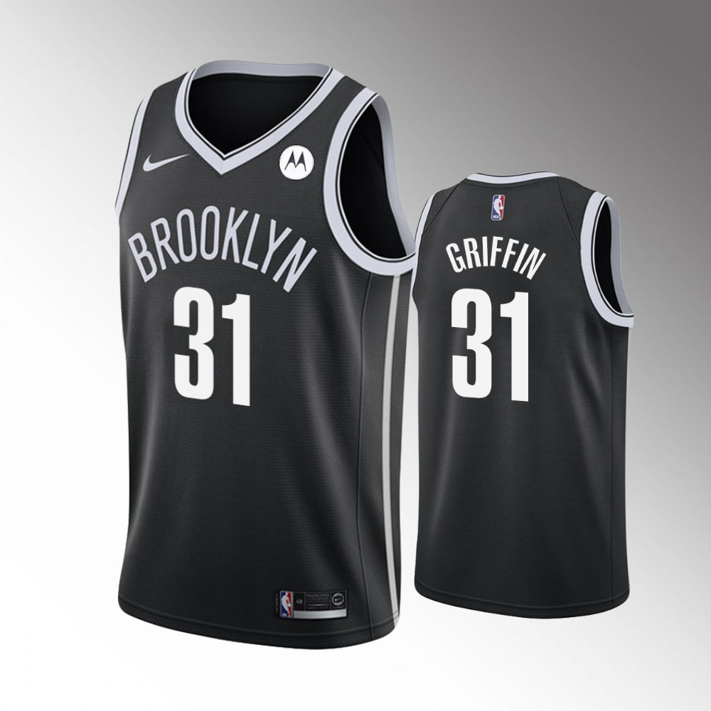 #31 Blake Griffin Brooklyn Nets 2021 Icon Edition GRIFFIN Jersey Black
