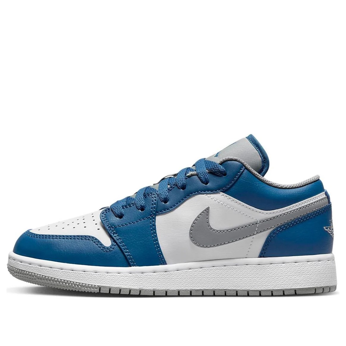 (GS) Air Jordan 1 Low 'True Blue Cement' 553560-412