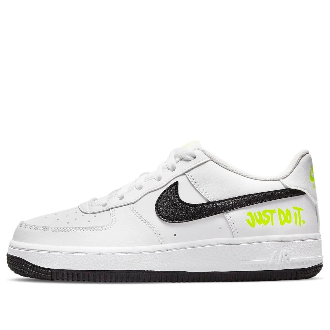 (GS) Nike Air Force 1 Low 'Just Do It - White Volt' DM3271-100