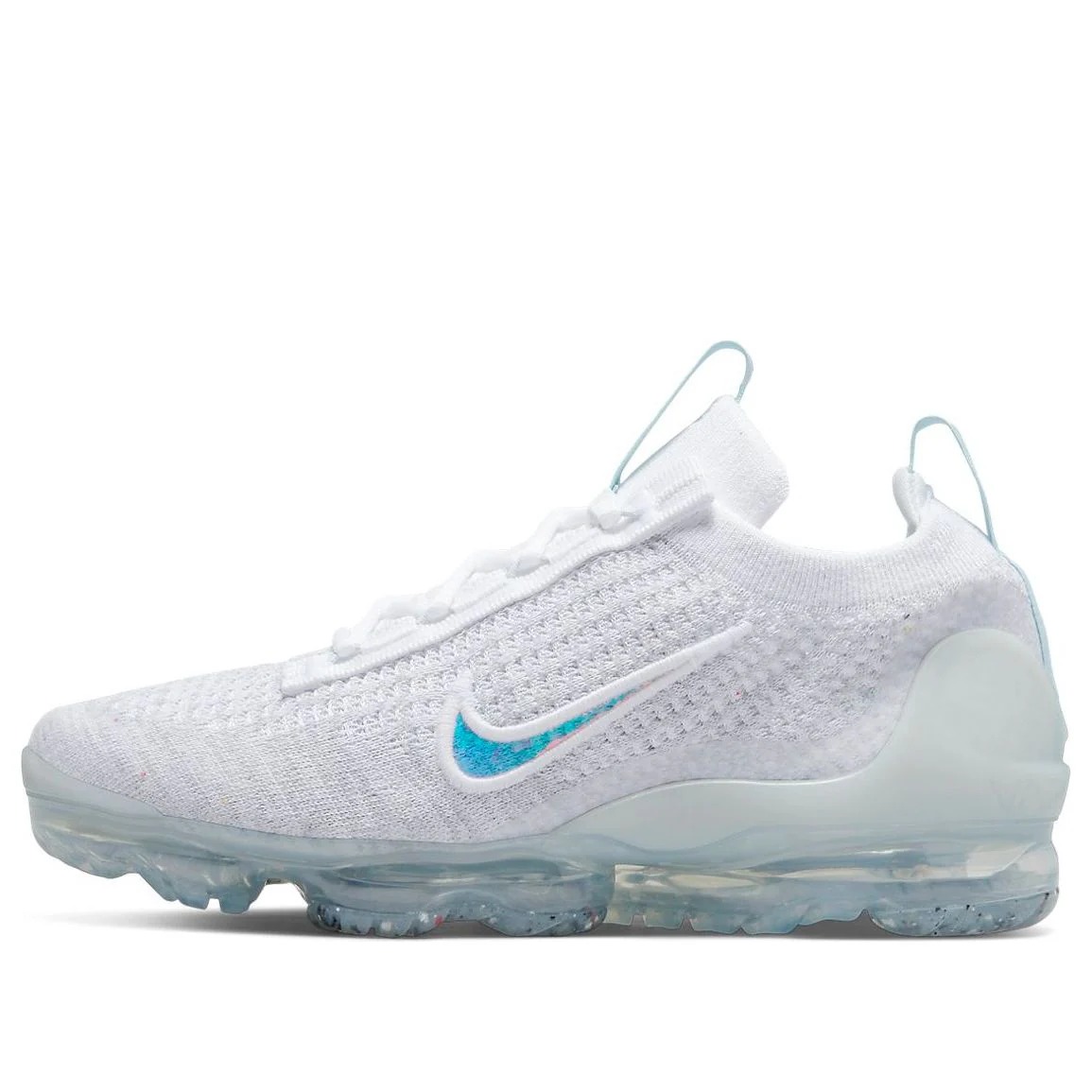 (GS) Nike Air VaporMax 2021 Flyknit 'Mismatched Swoosh - White Aura' DB1550-102