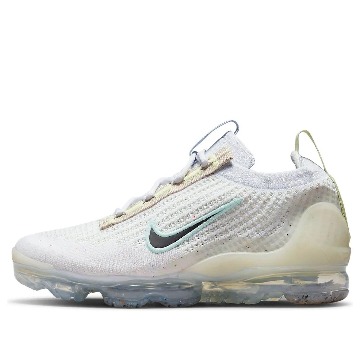 (GS) Nike Air VaporMax 2021 Flyknit 'Mismatched Swoosh - White' DQ7758-100