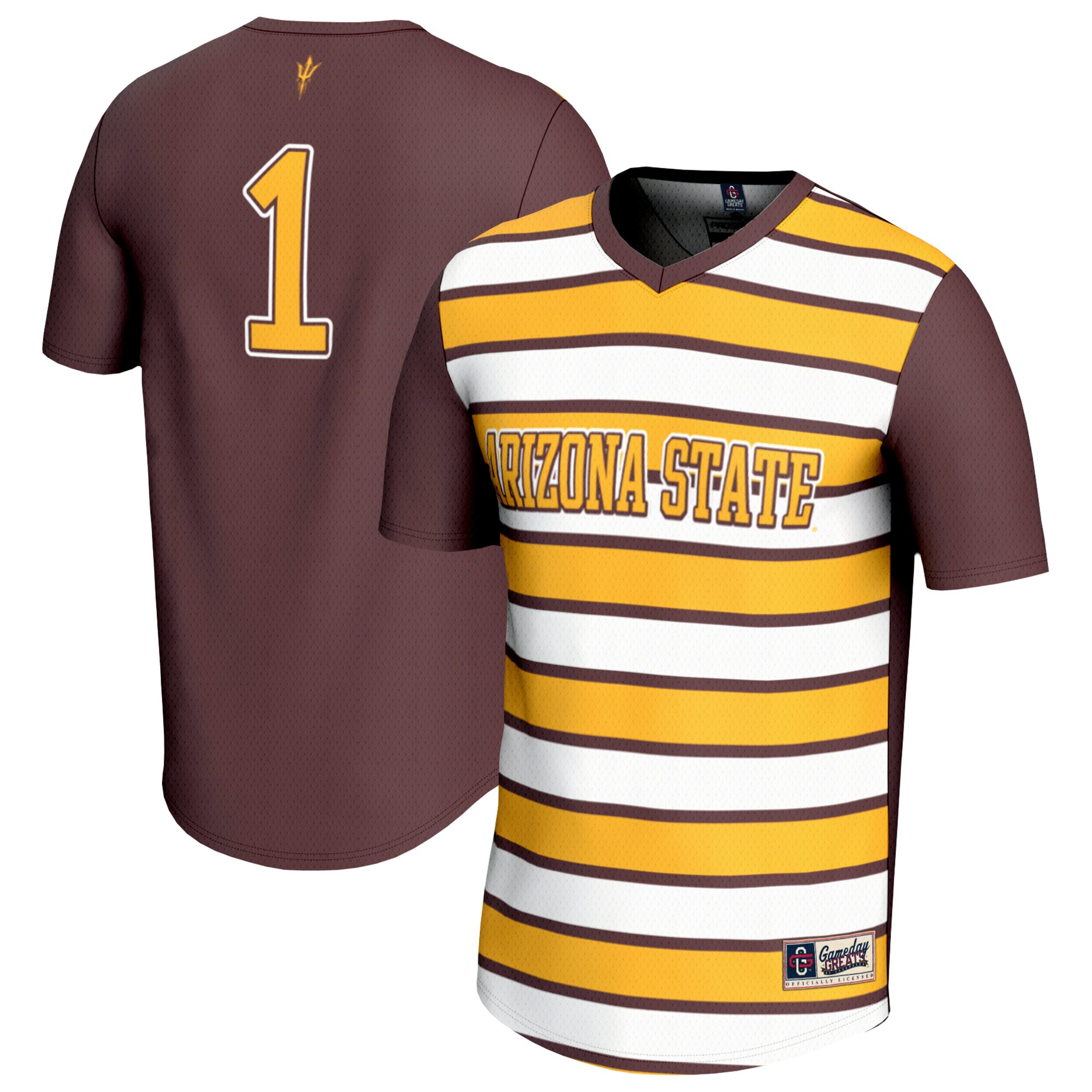  #1 Arizona State Sun Devils GameDay Greats Lightweight Soccer Fashion Jersey - Maroon
