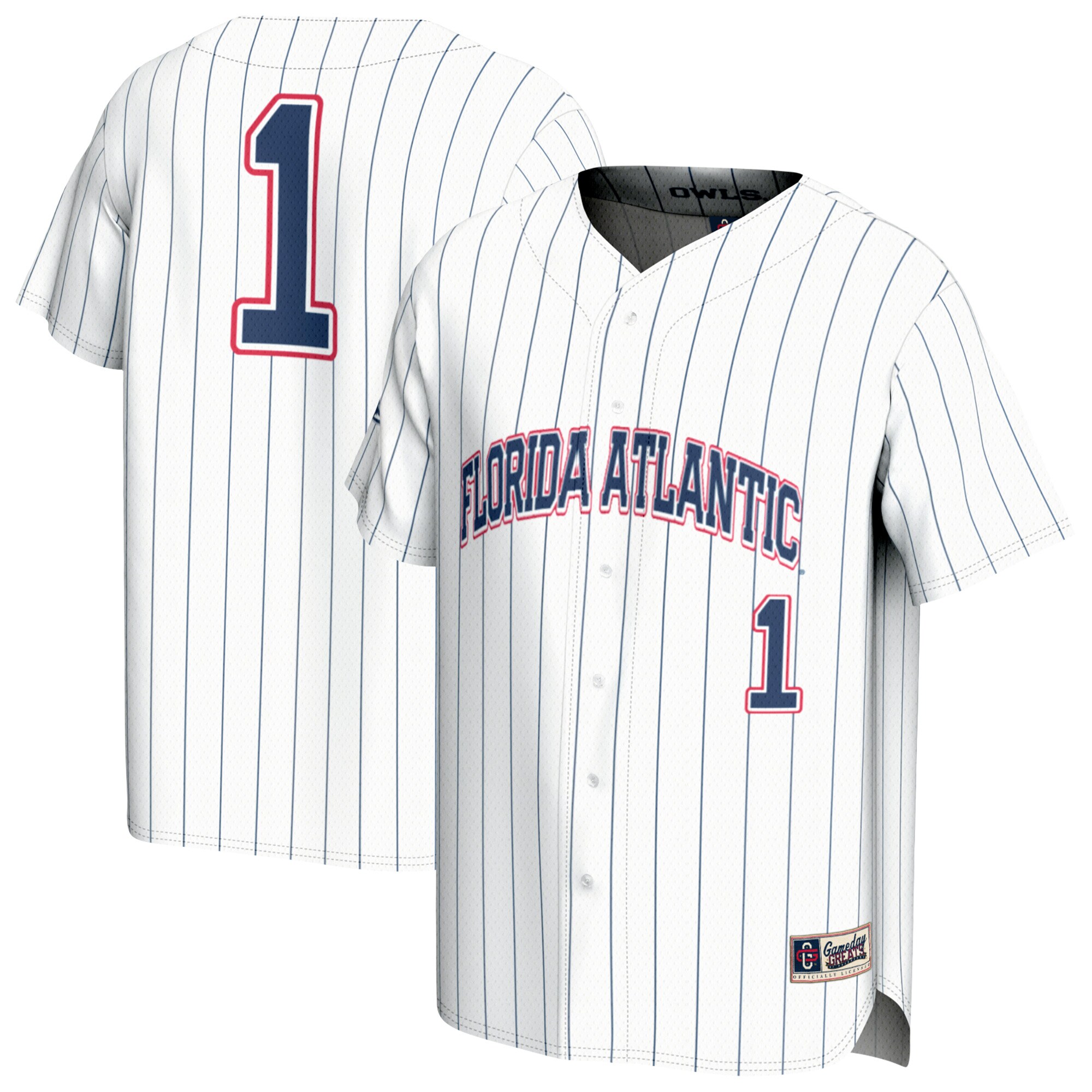  #1 Florida Atlantic Owls GameDay Greats Unisex Collegiate Baseball Fashion Jersey
