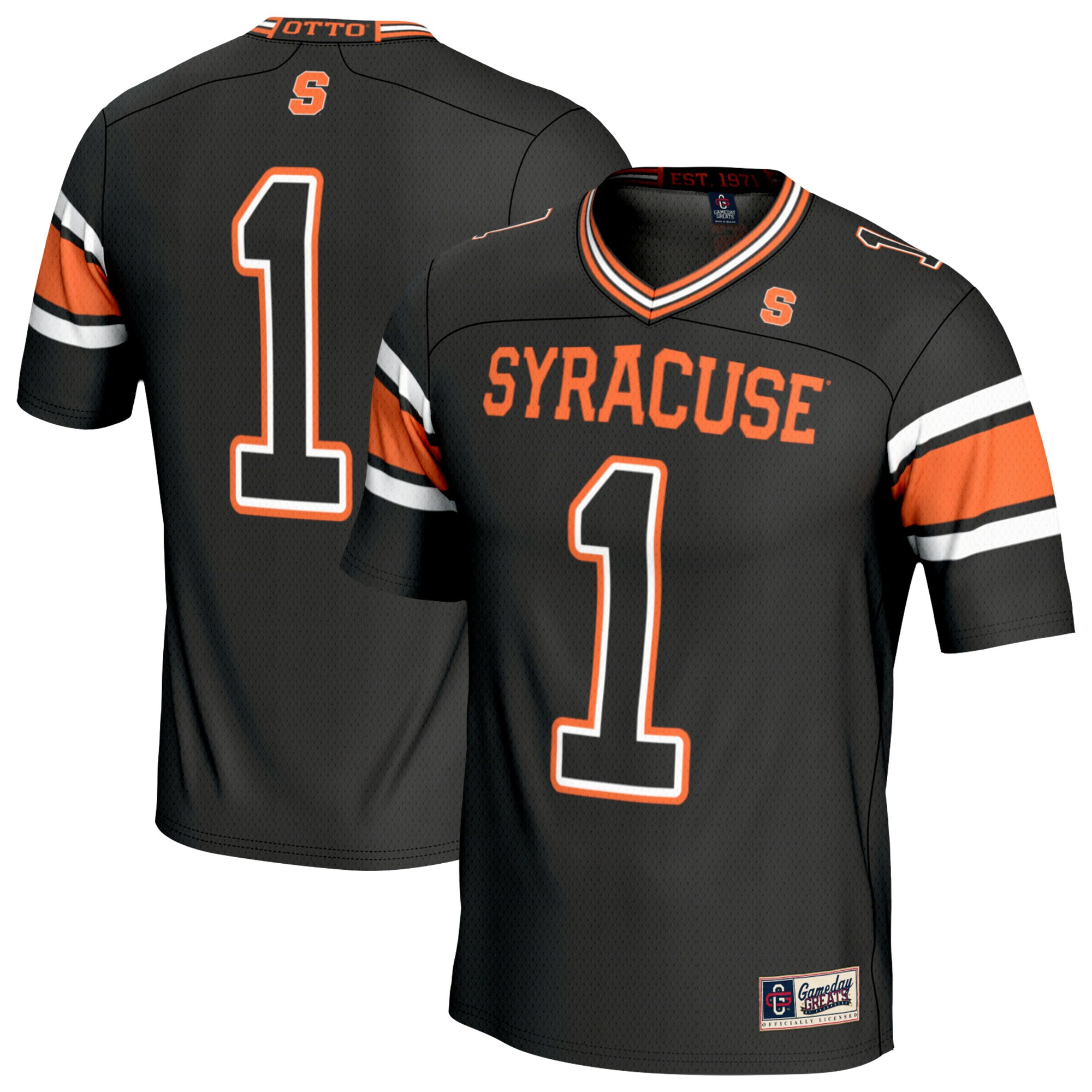  #1 Syracuse Orange GameDay Greats Youth Lightweight Collegiate Football Fashion Jersey
